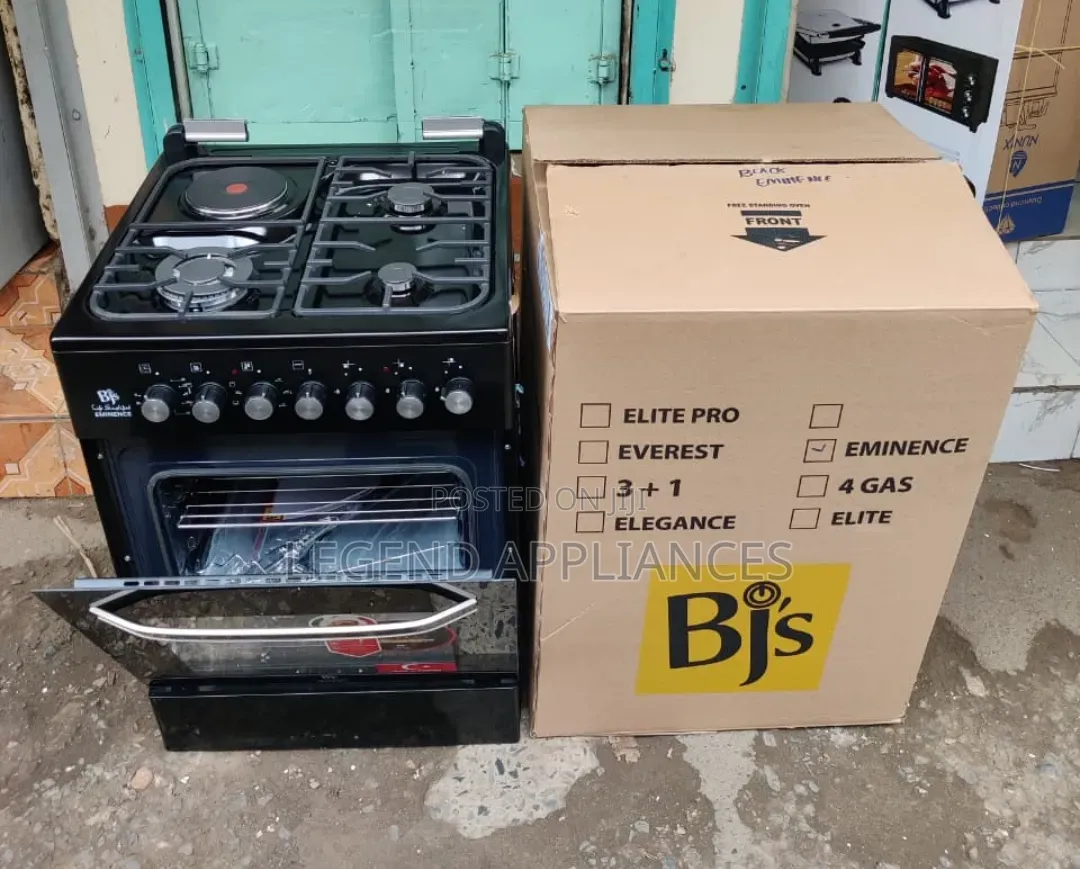BJS 60 by 60 Cm 3+1 Premium Standing Cooker