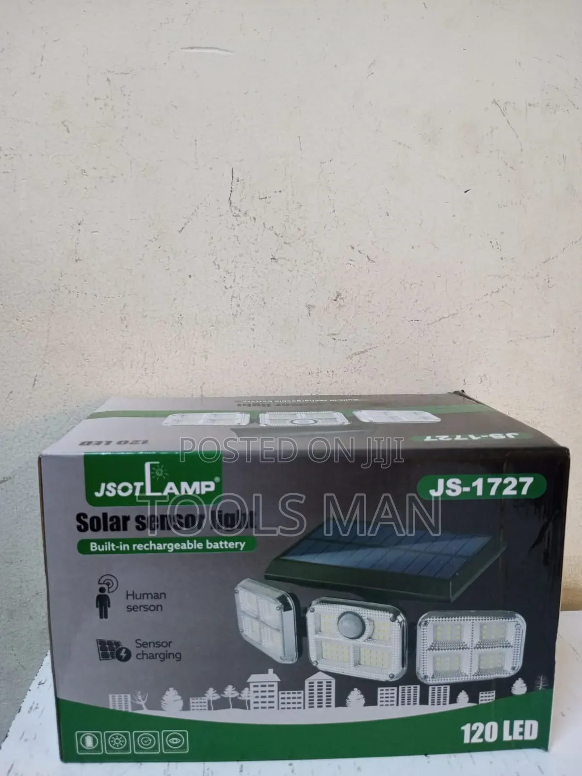 JSOTLAMP 120 LED Solar Motion Sensor Light.