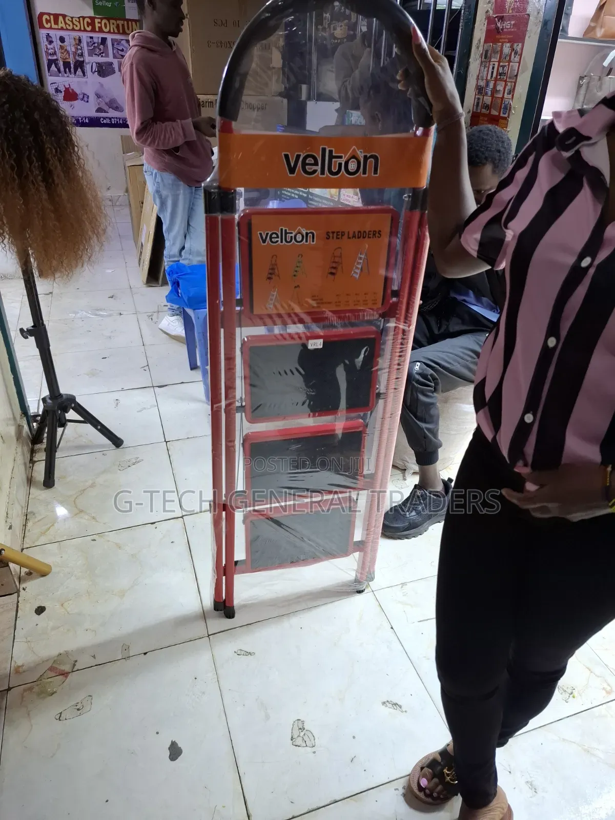 Multi-Purpose Step Ladder Heavy Duty Red/Black