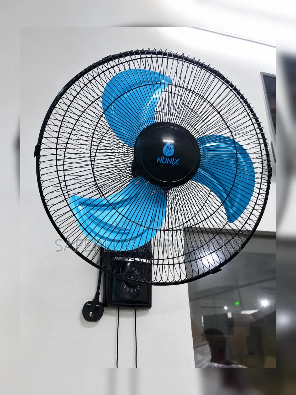 Nunix 18-Inch Wall Fan – Powerful Convenient Cooling