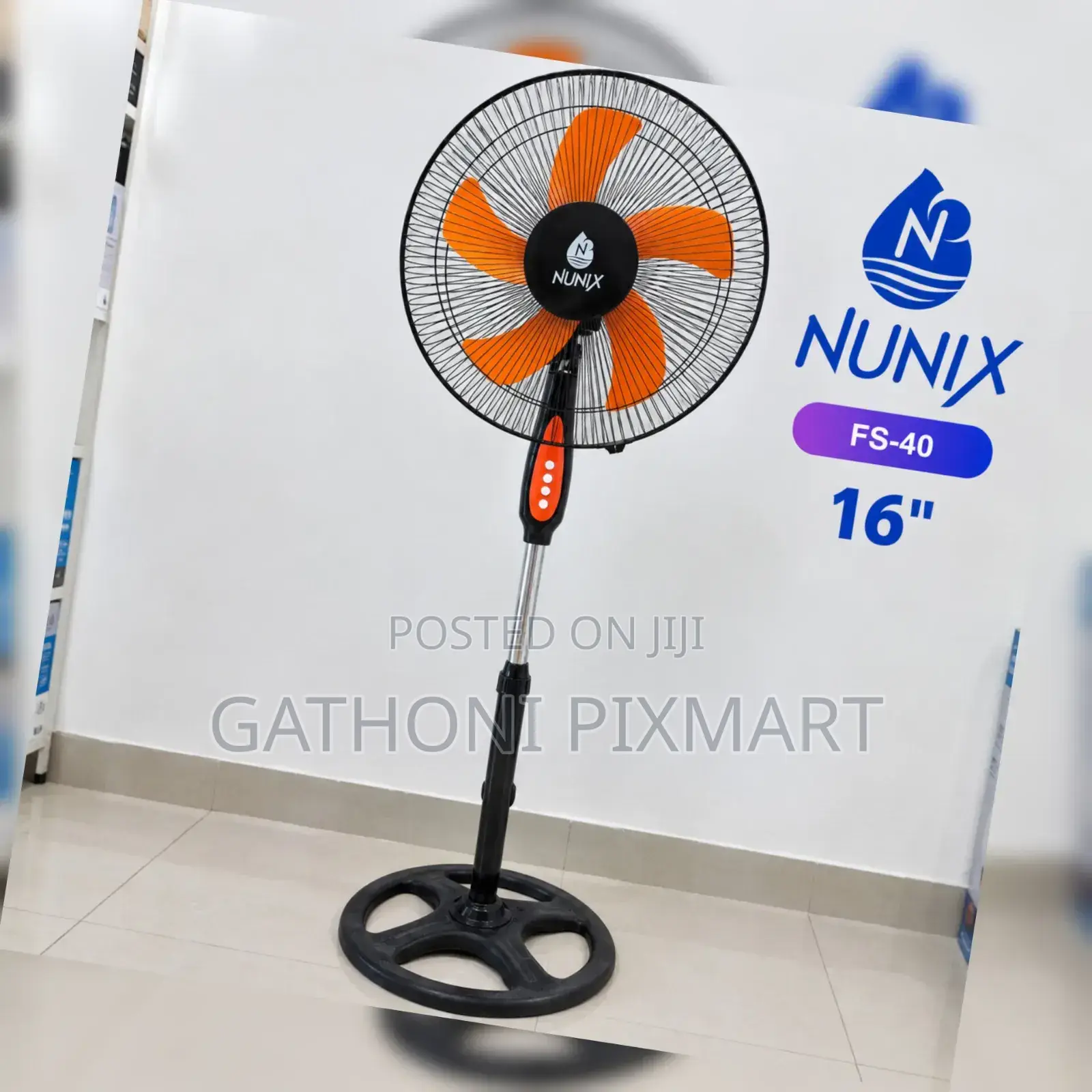 Nunix 16" FS-40 Standing Fan – Home Office Cooling Fan