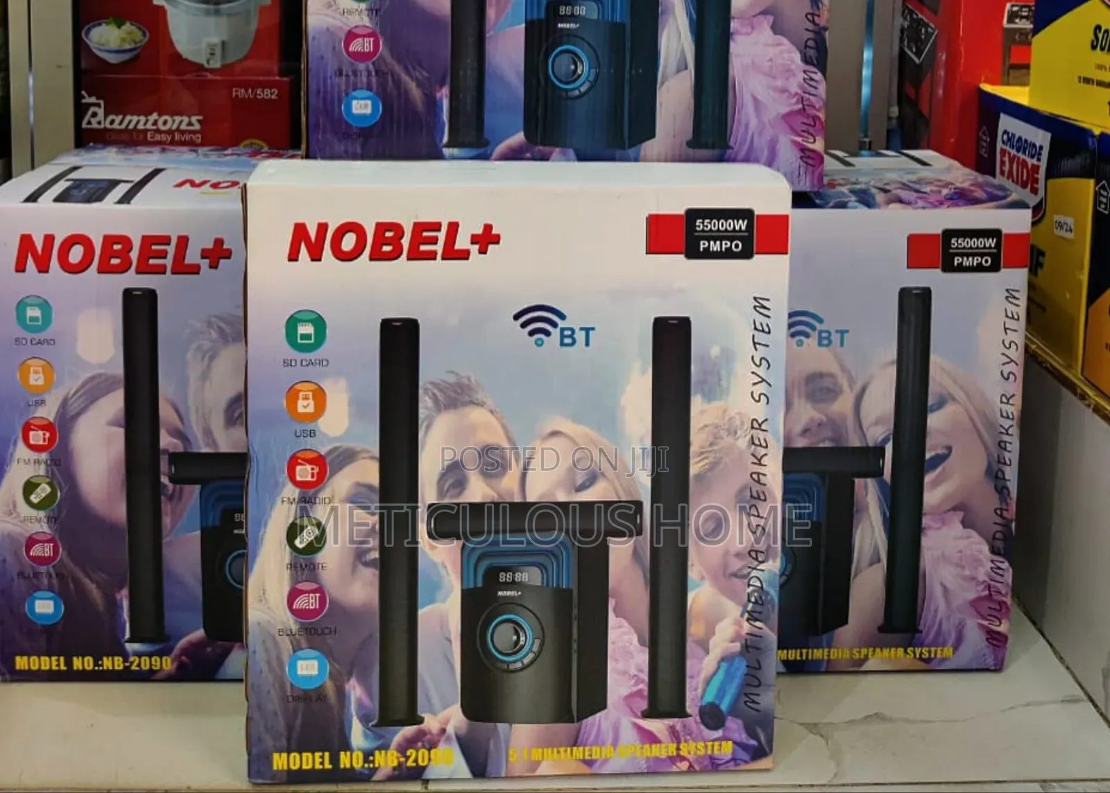 Nobel Woofer 5.1Ch NB-2090 - Tall Boy Speaker Multimedia Speaker
