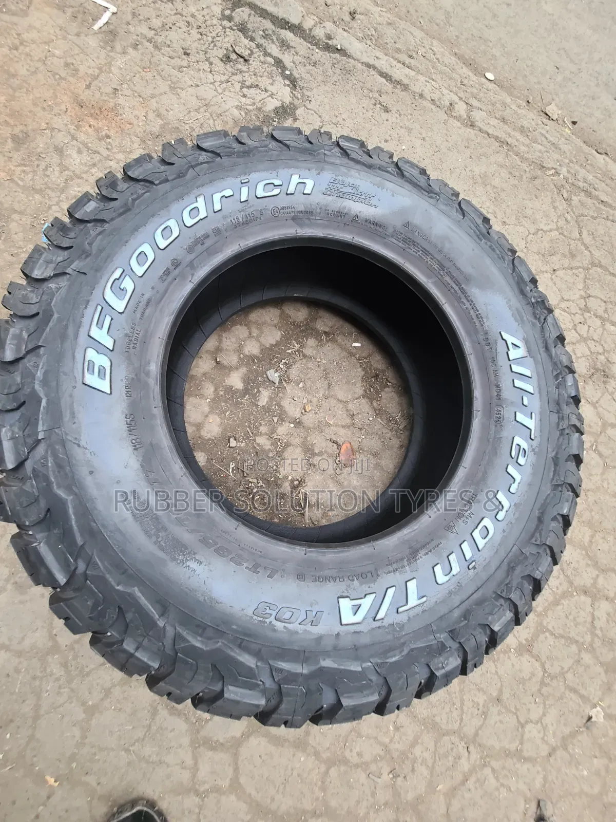 Lt 265 /70 R17 Bf Goodrich Tyres (A/Tk03 All-Terrain)