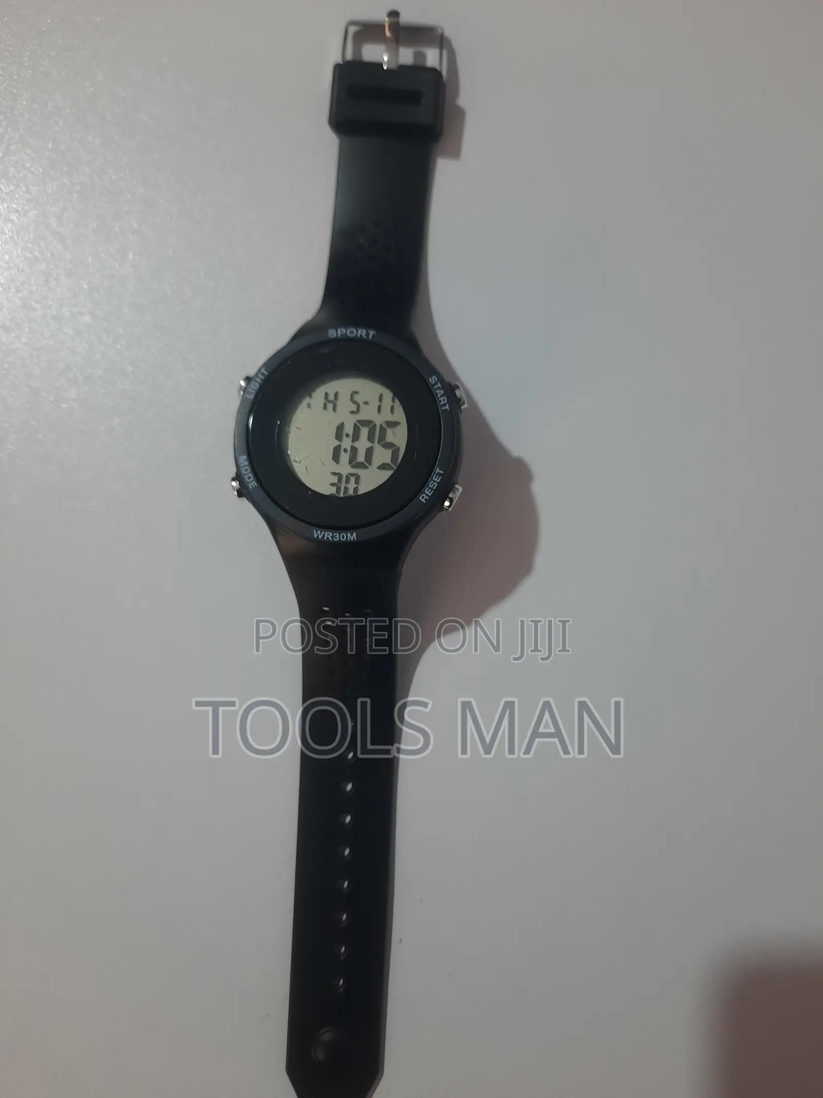 Kids Black Digital Sport Wrist Watch WR30M.Time Keeper