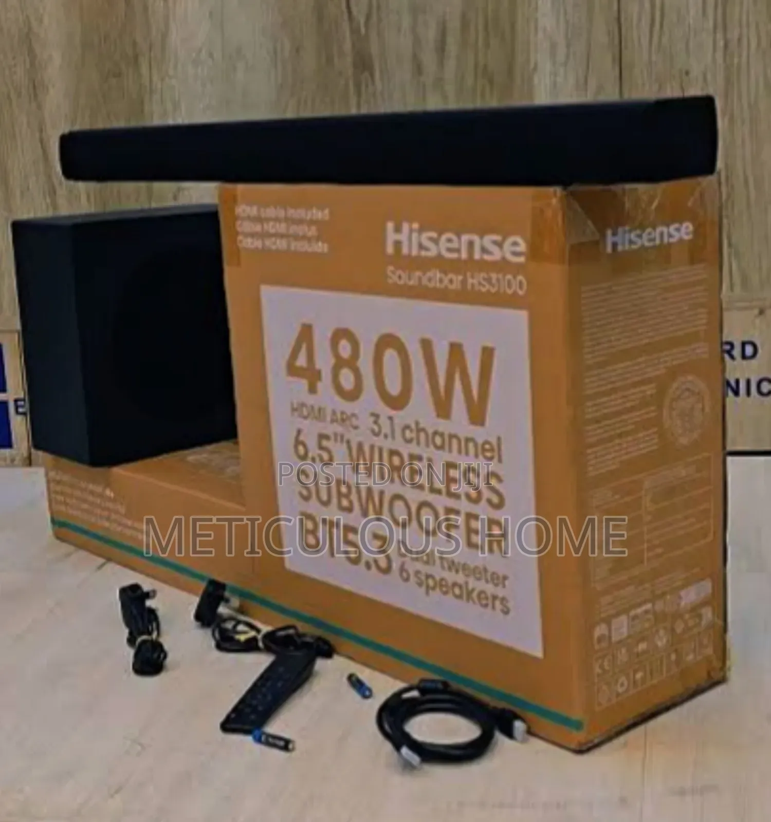 Hisense Soundbar 3.1 HS3100 480Watts Wireless