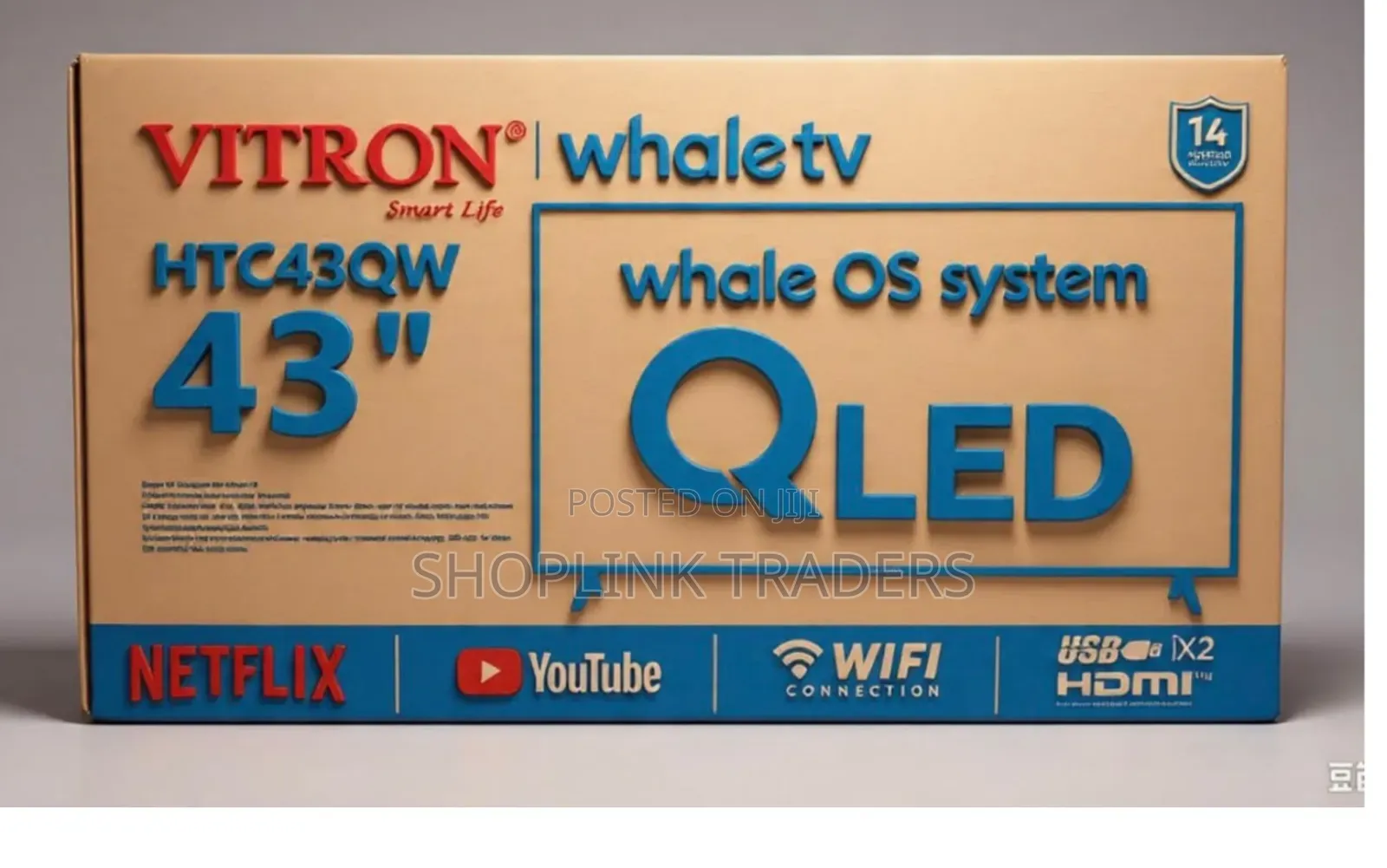 Vitron 43 Inches Qled Whale OS System TV