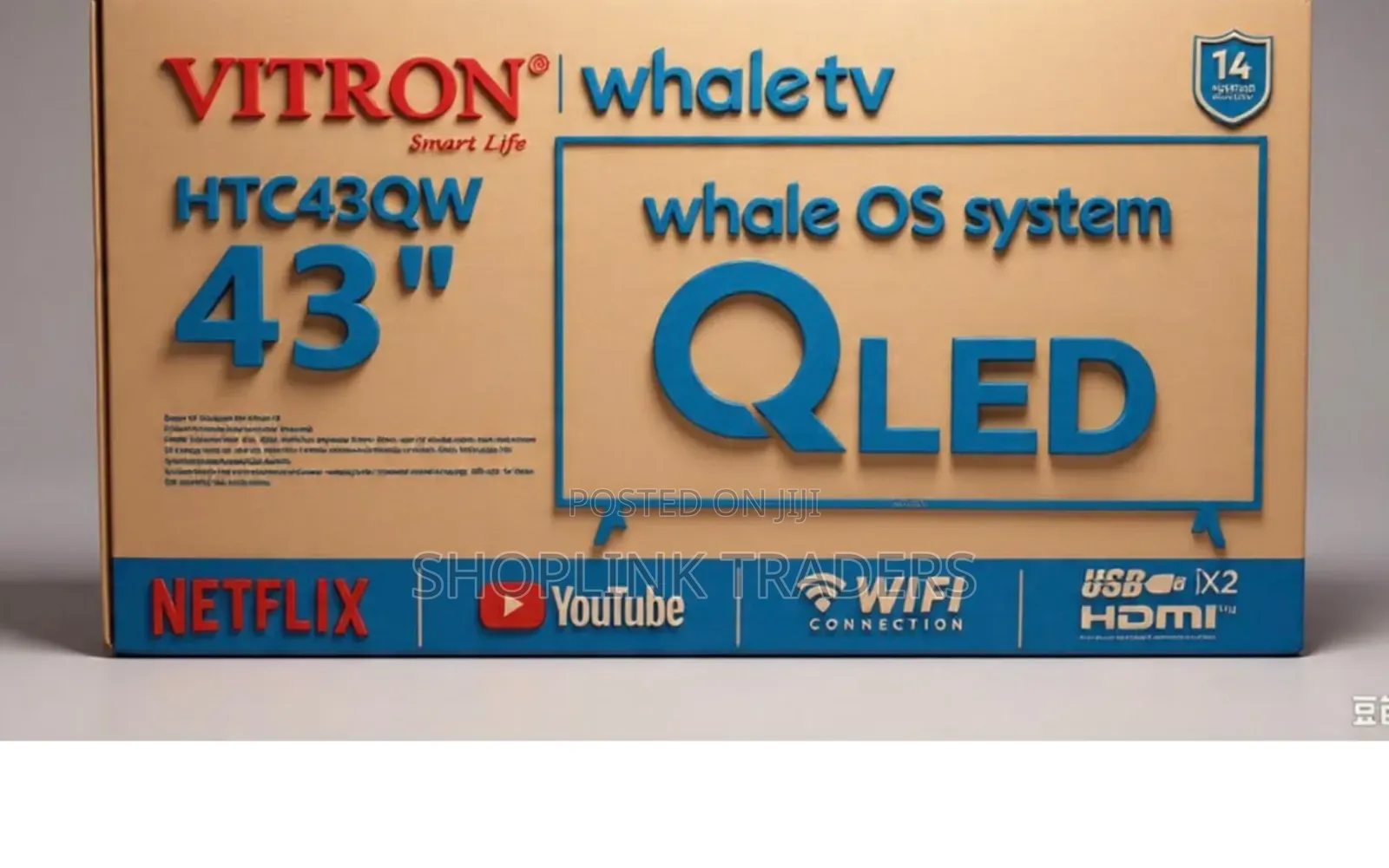 Vitron 43 Inches Qled Whale OS System TV