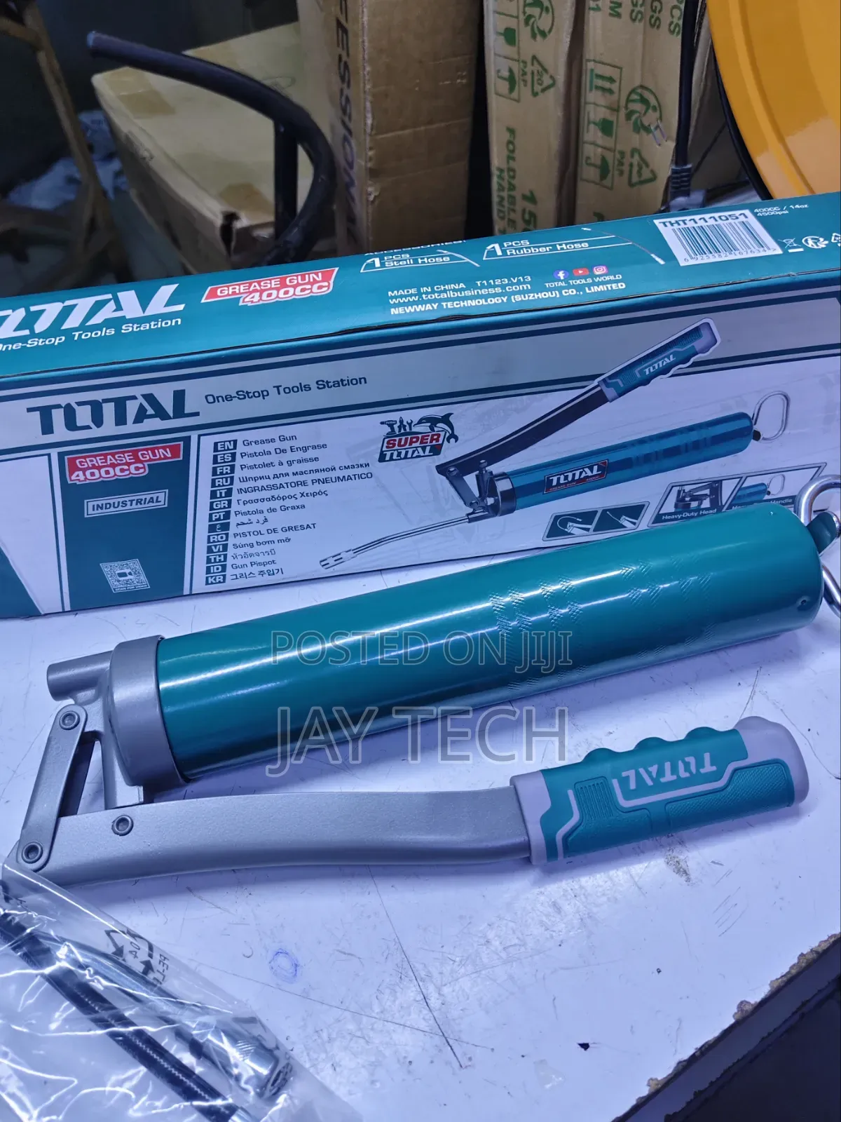 Total Heavy Duty Grease Gun 400cc (THT111051) - Brand New