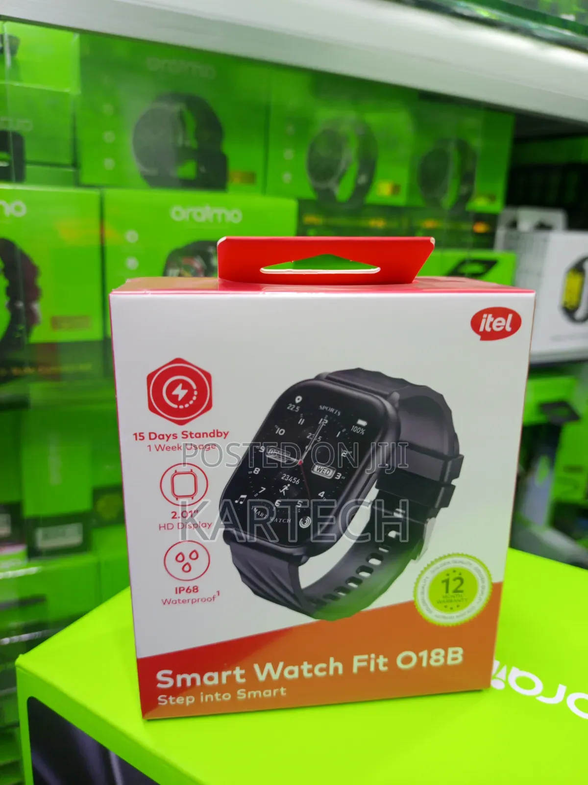 Itel Smart Watch Fit O18B 2.01" HD Display