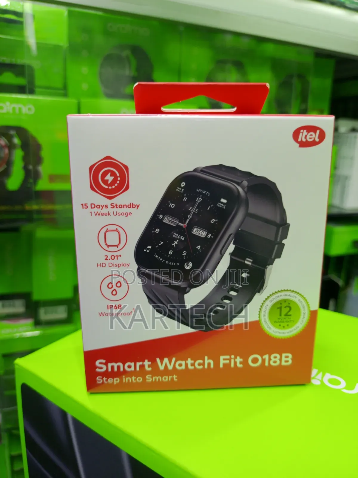 Itel Smart Watch Fit O18B 2.01" HD Display
