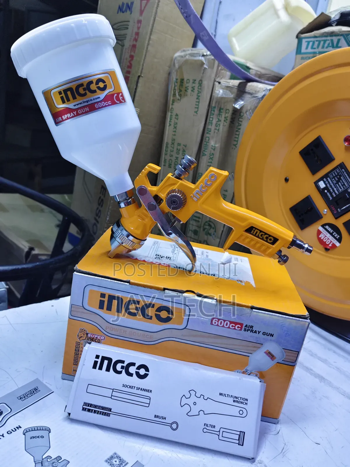 Brand New INGCO 600cc Air Spray Gun – Professional Paint Sprayer