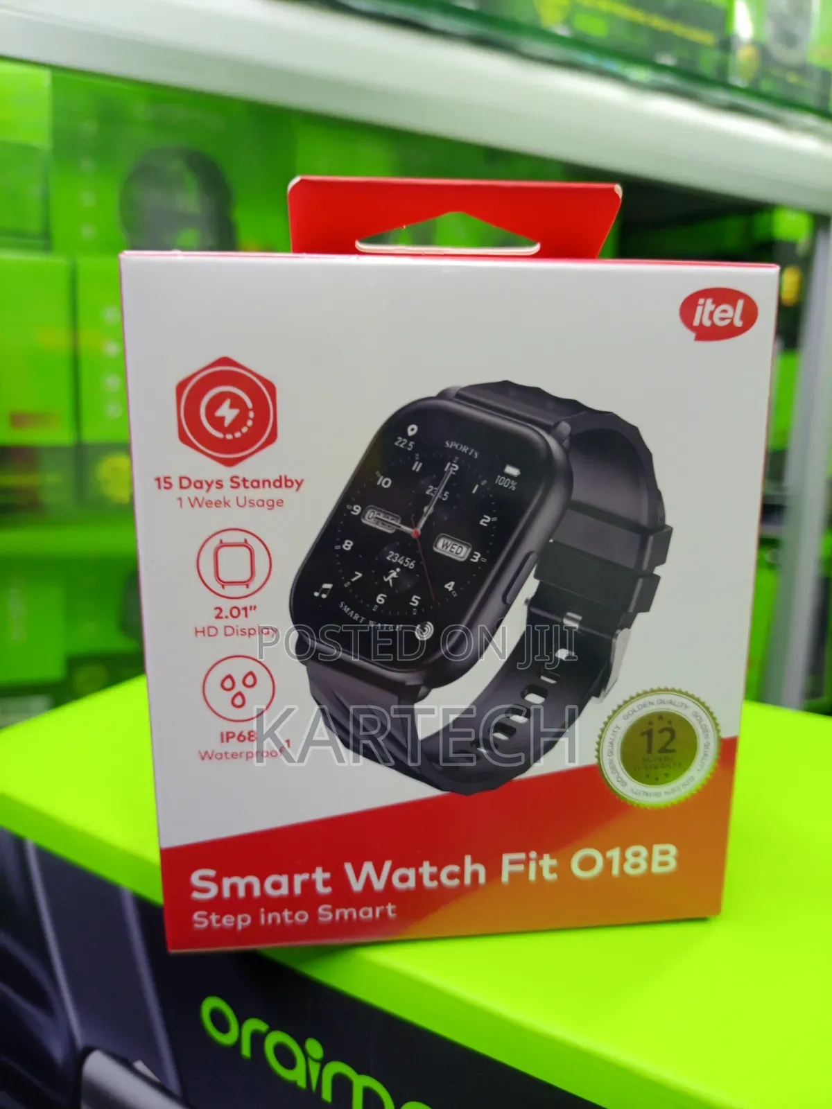 Itel Smart Watch Fit O18B With 2.01" HD Display Sports Modes