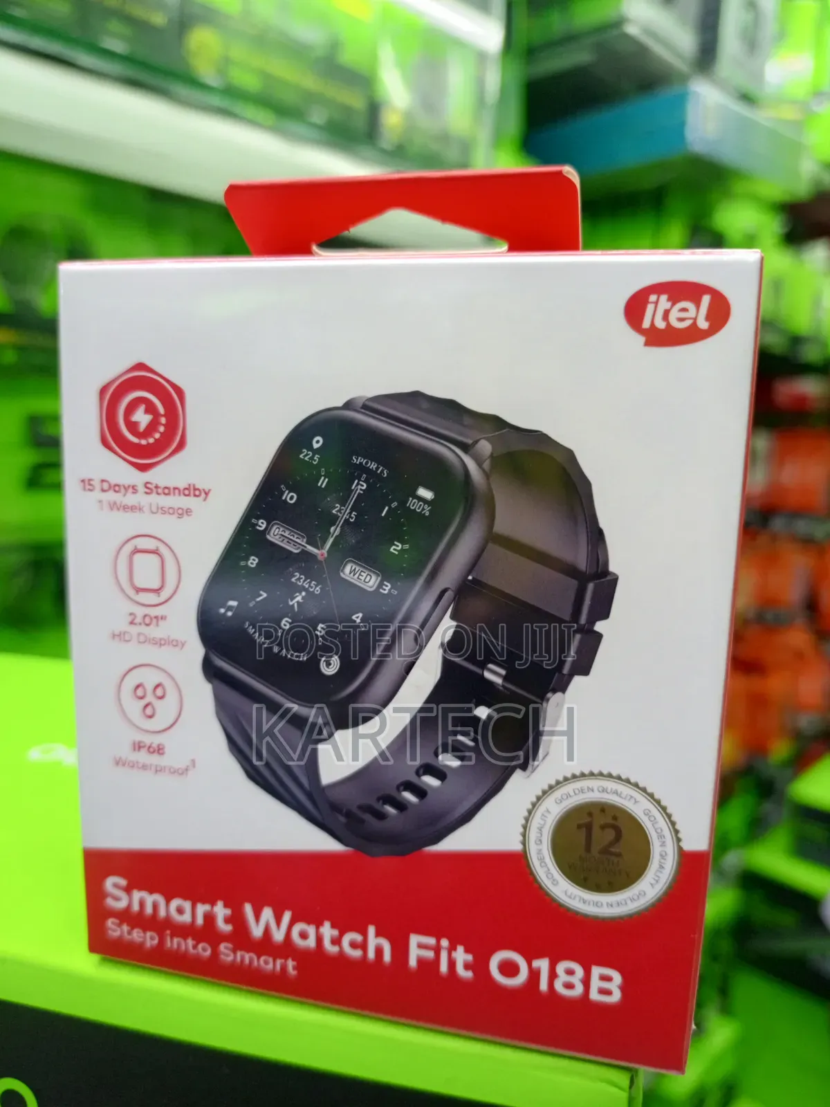Itel Smart Watch Fit O18B With 2.01" HD Display Sports Modes