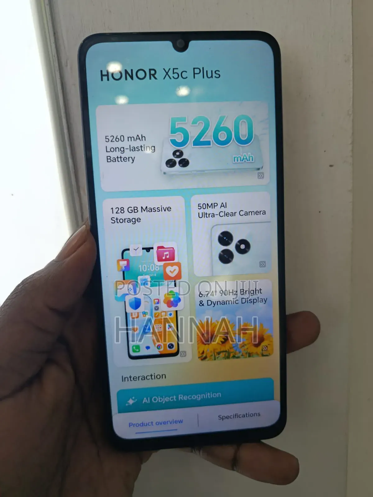 New Honor X5b Plus 128 GB Blue