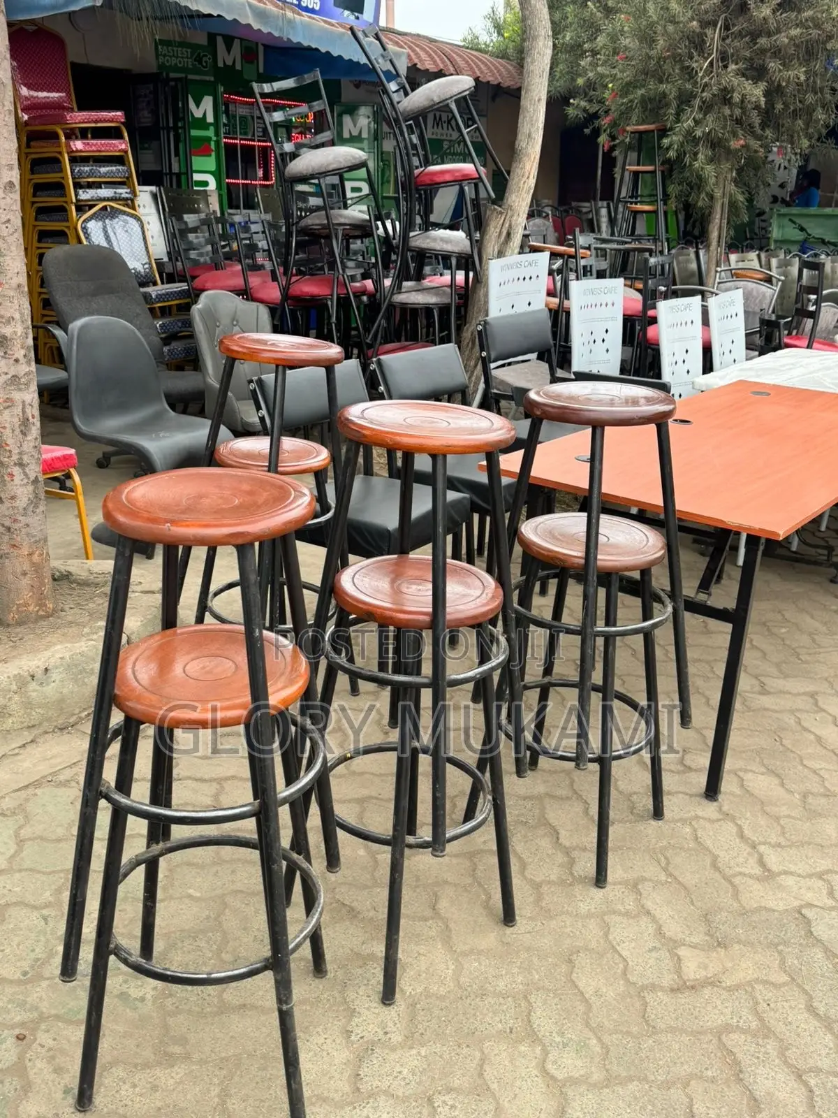 Wooden Bar Stools