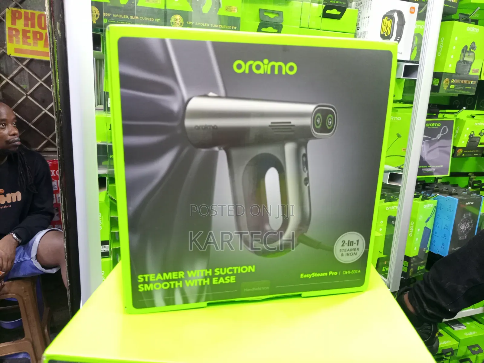 Oraimo EasySteam Pro With 2 Steam Suction Levels