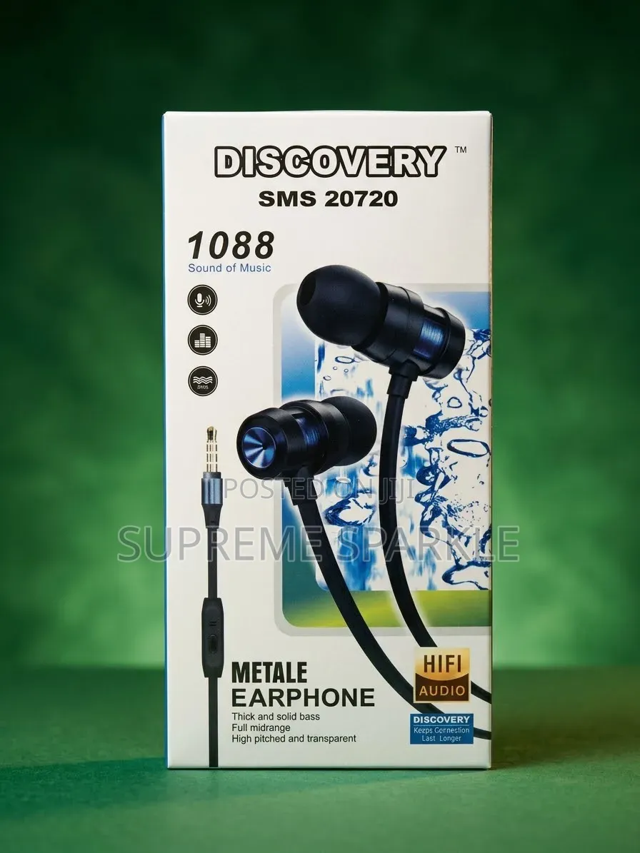 Discovery Earphones(model1088) 3.5mm Plug in-Ear Headset