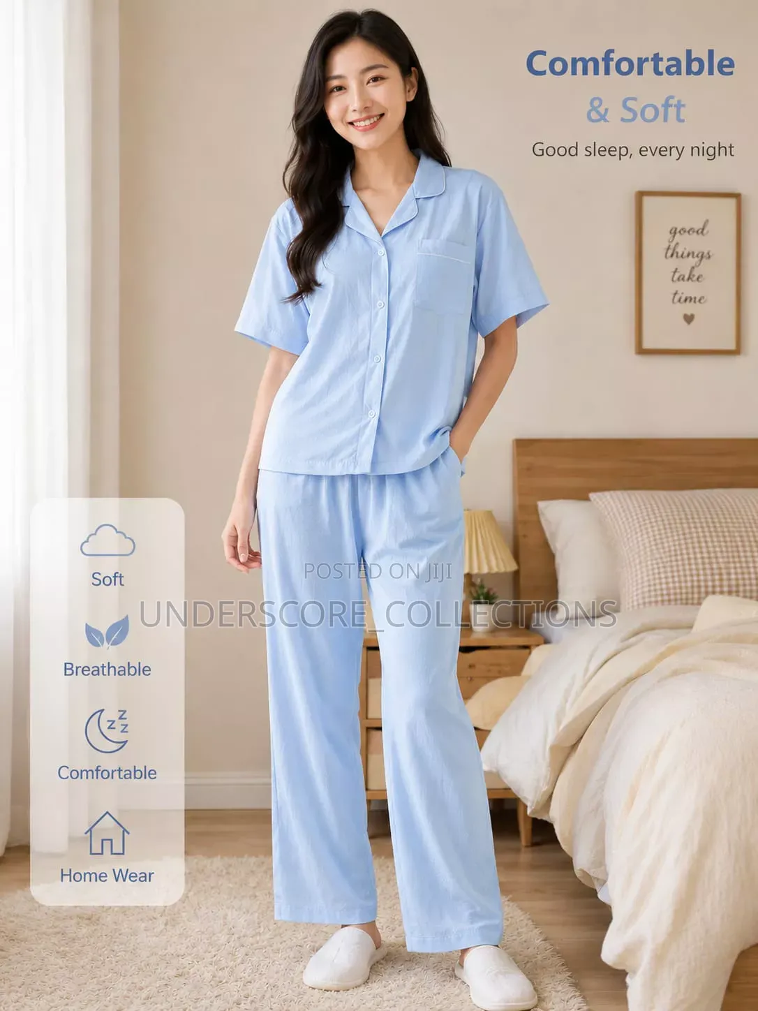 Quality Three Piece Cotton Pajama Set