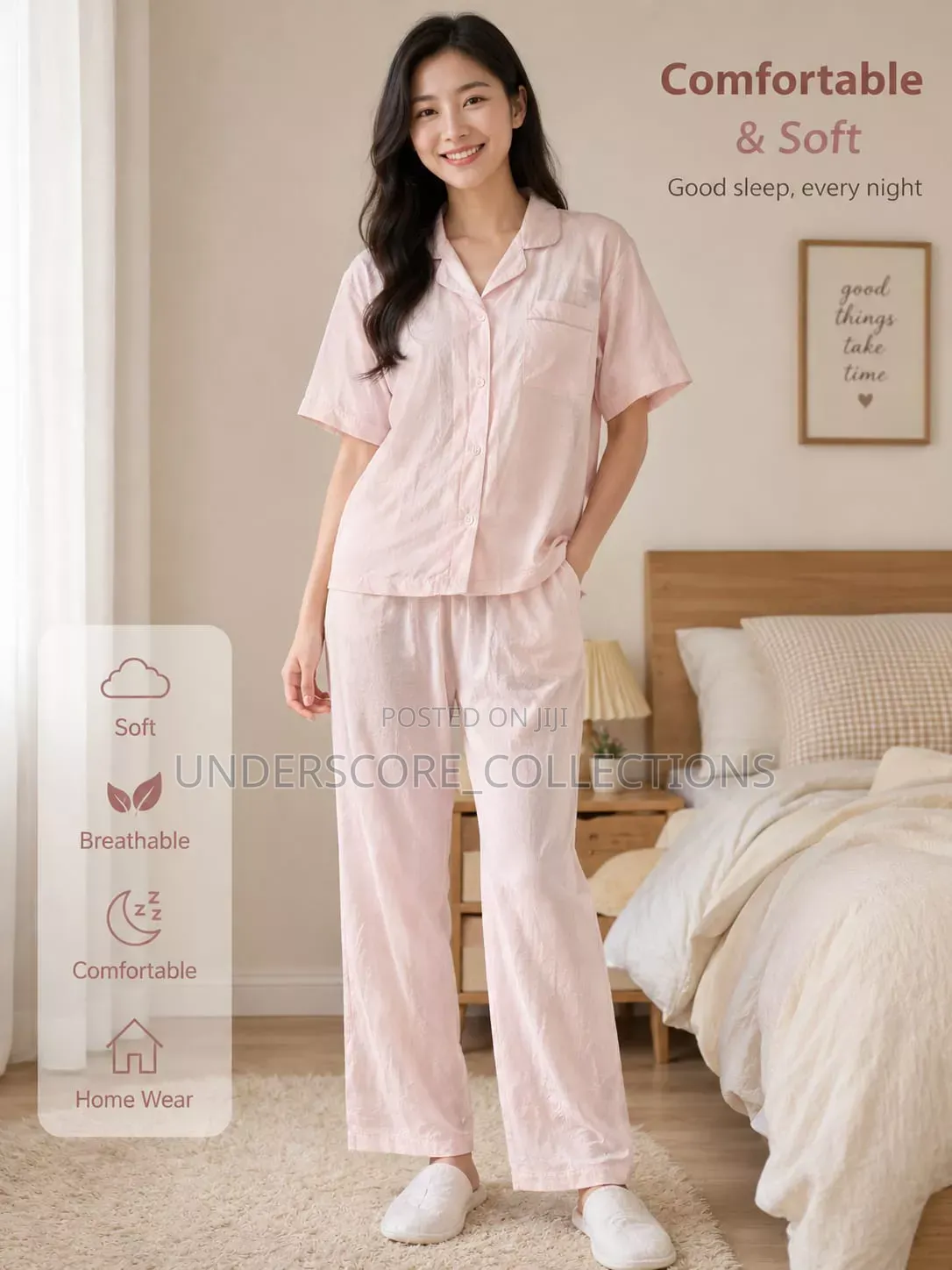 Quality Three Piece Cotton Pajama Set