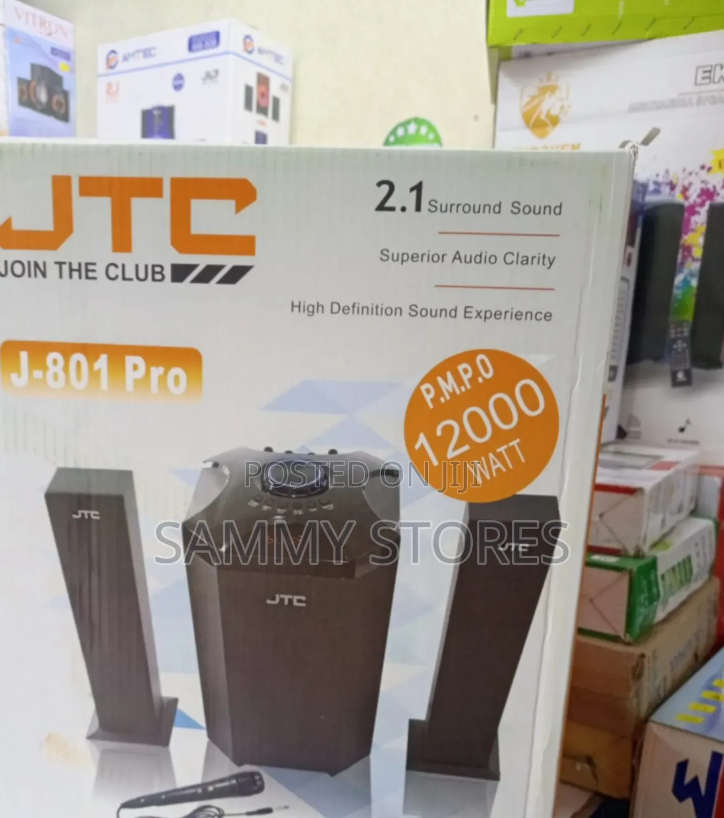 JTC J-801 Pro 2.1 Channel Multimedia Speaker System
