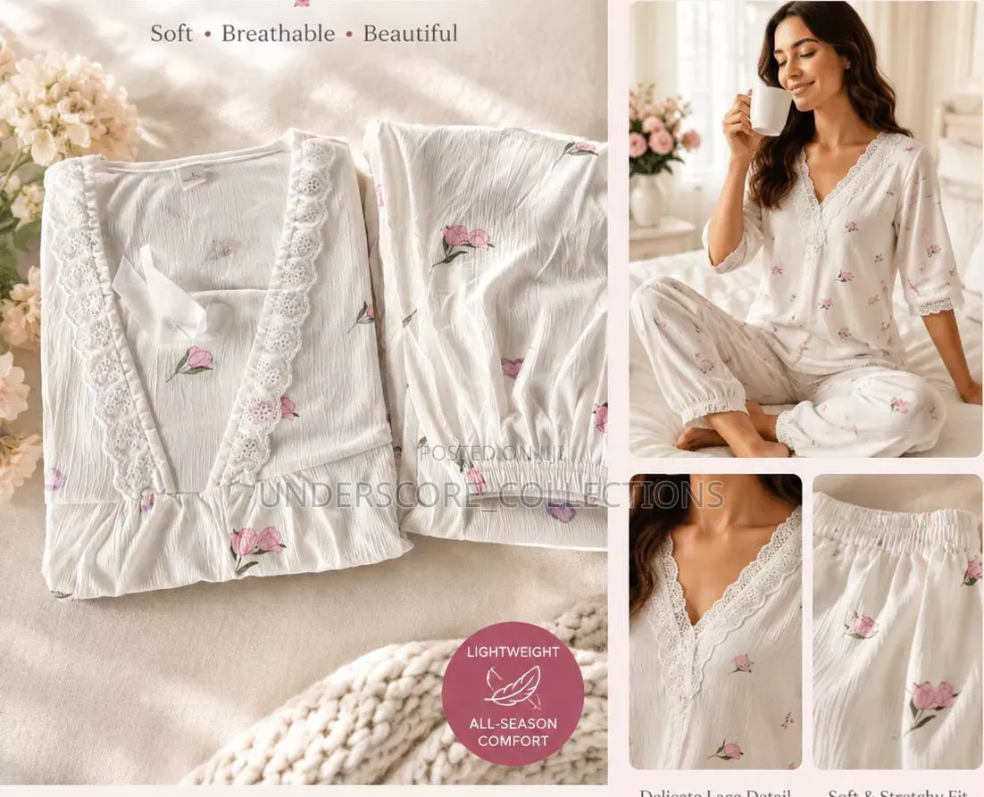 Stretchable 2 PC Pajama Set