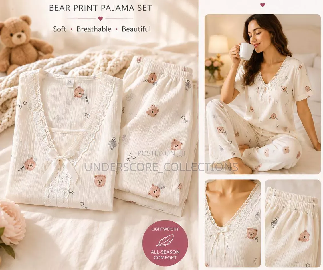 Stretchable 2 PC Pajama Set