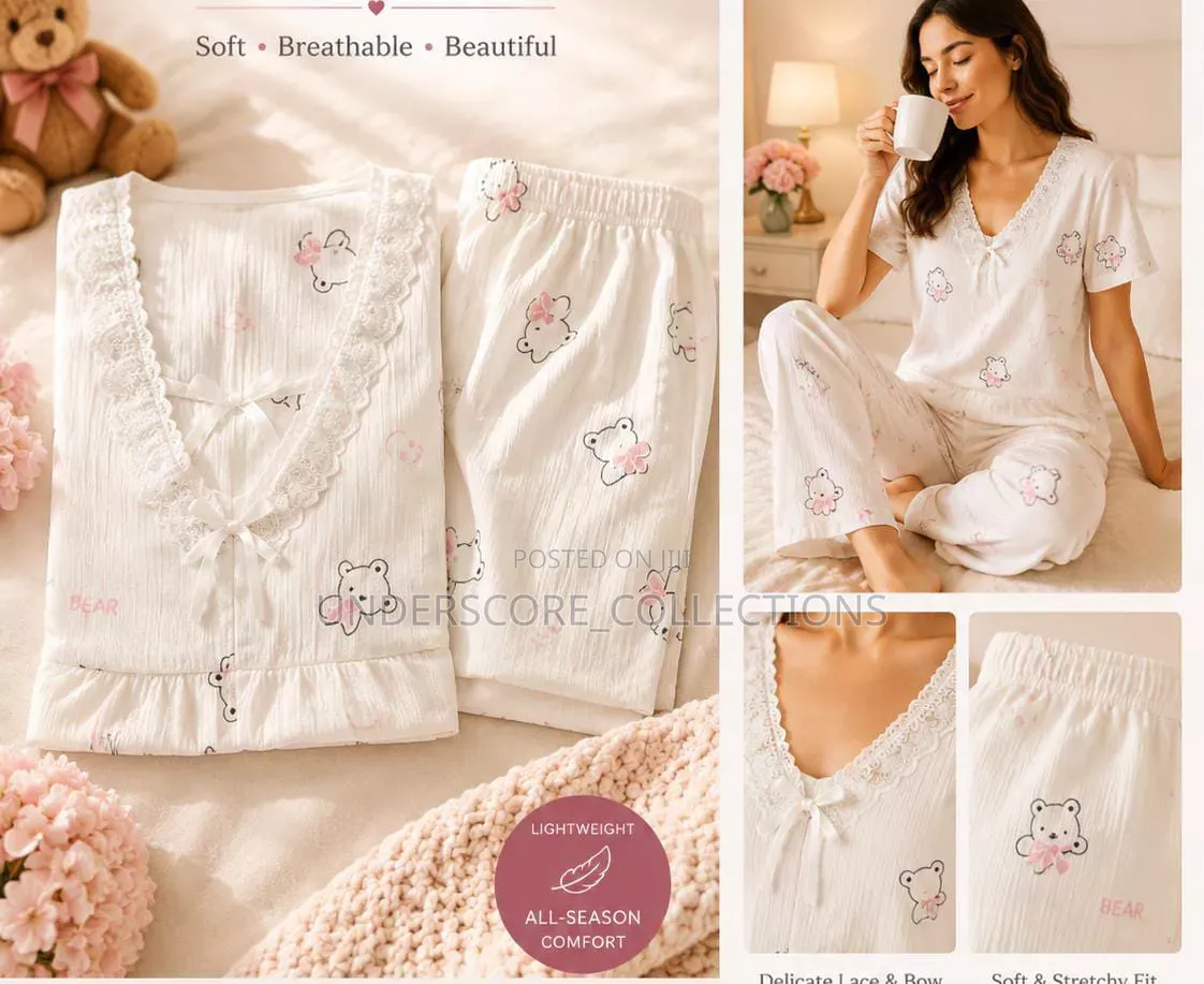 Stretchable 2 PC Pajama Set