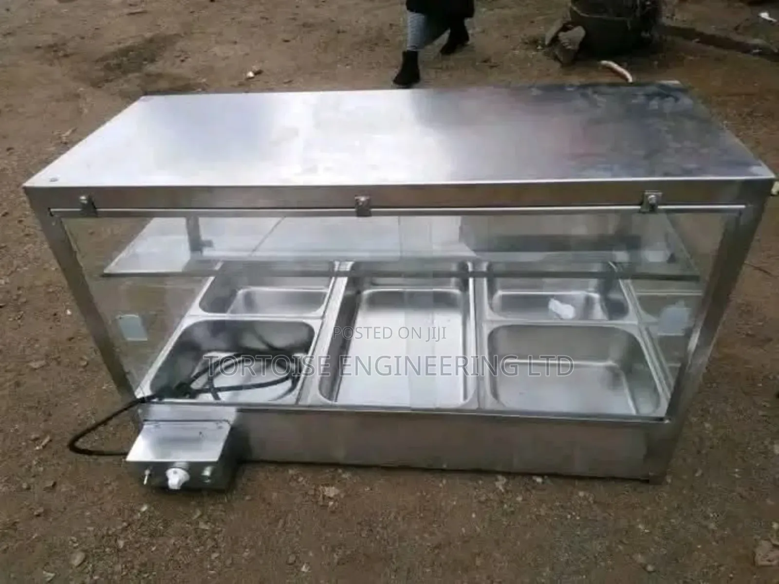 Stainless Steel Food Warmer or Chips and Snacks Display With 3 Insert