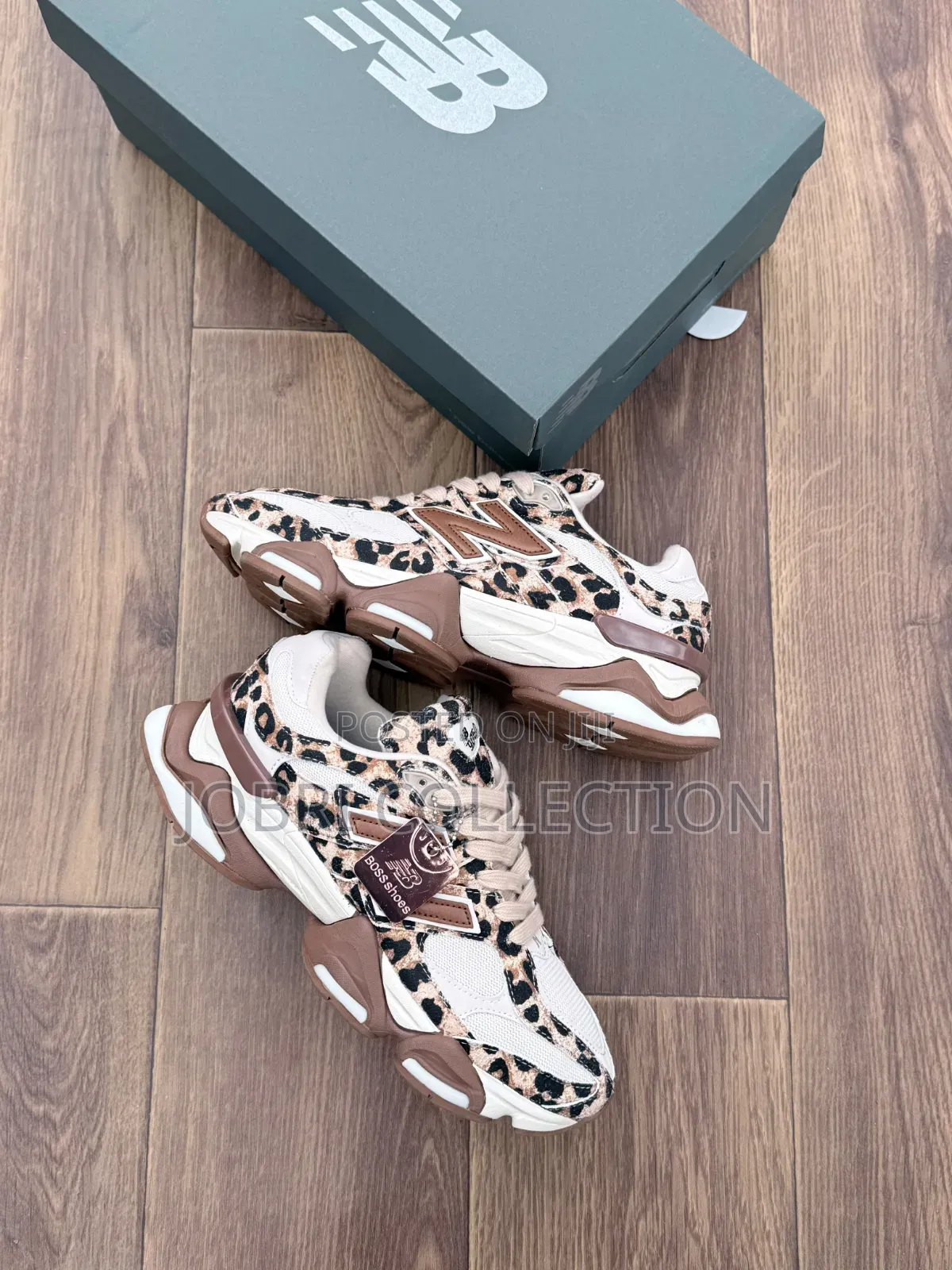 New Balance 9060 Leopard Print Sneakers