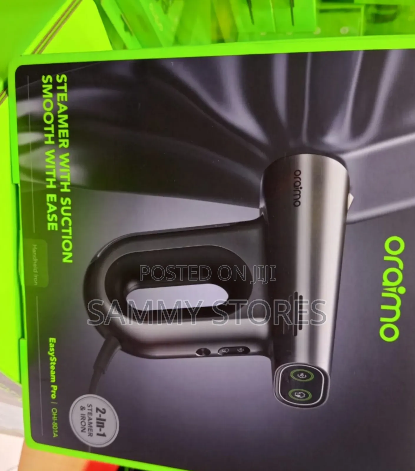 Oraimo Steam Iron Steamer 2-in-1 With Suction