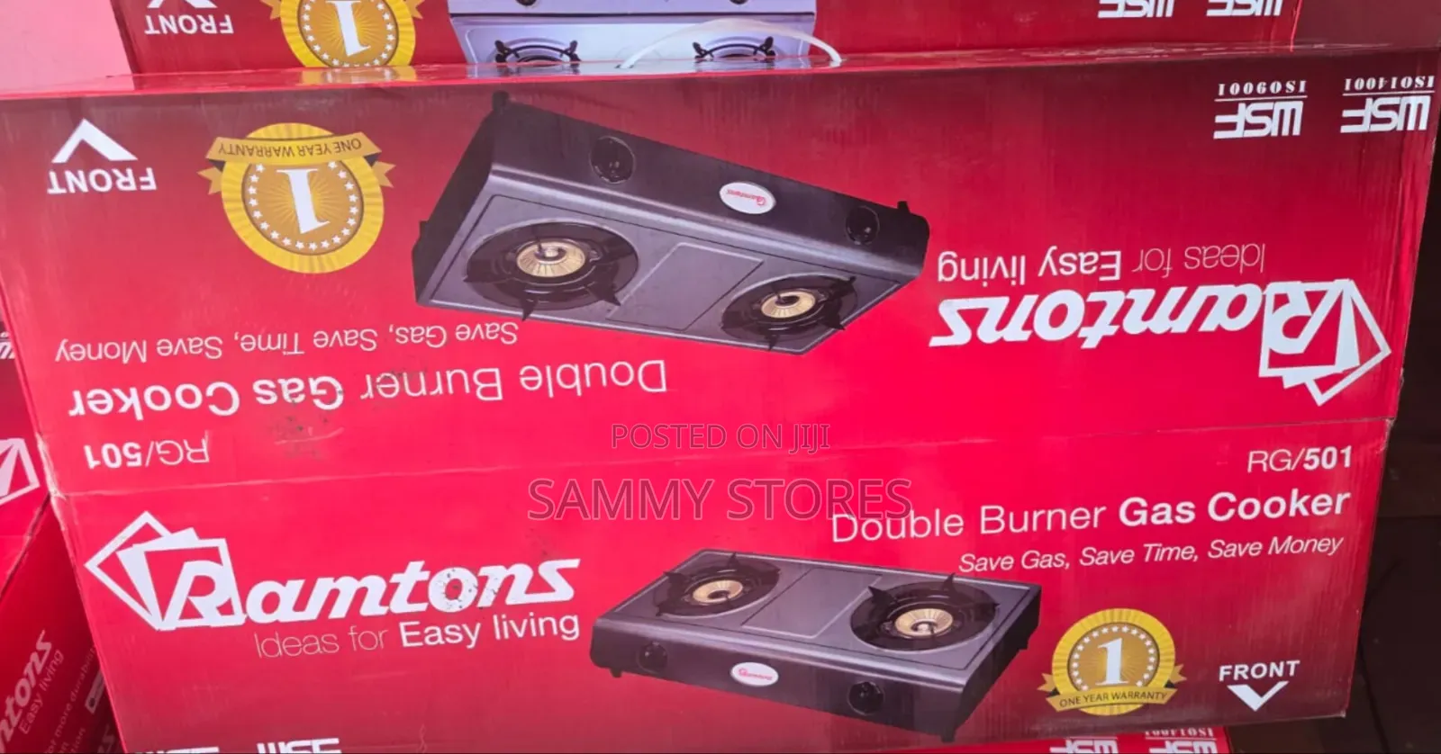 Ramtons RG518 2-Burner Gas Cooker
