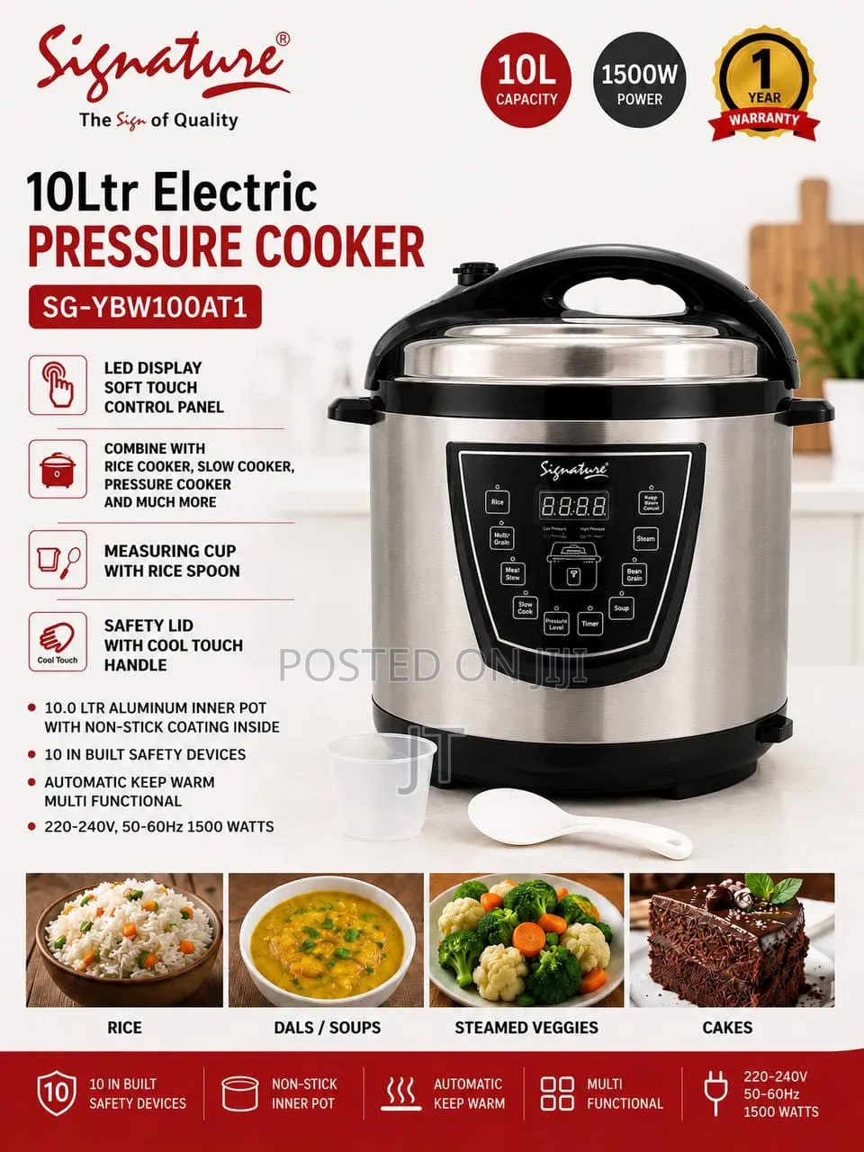10L Signature Electric Pressure Cooker