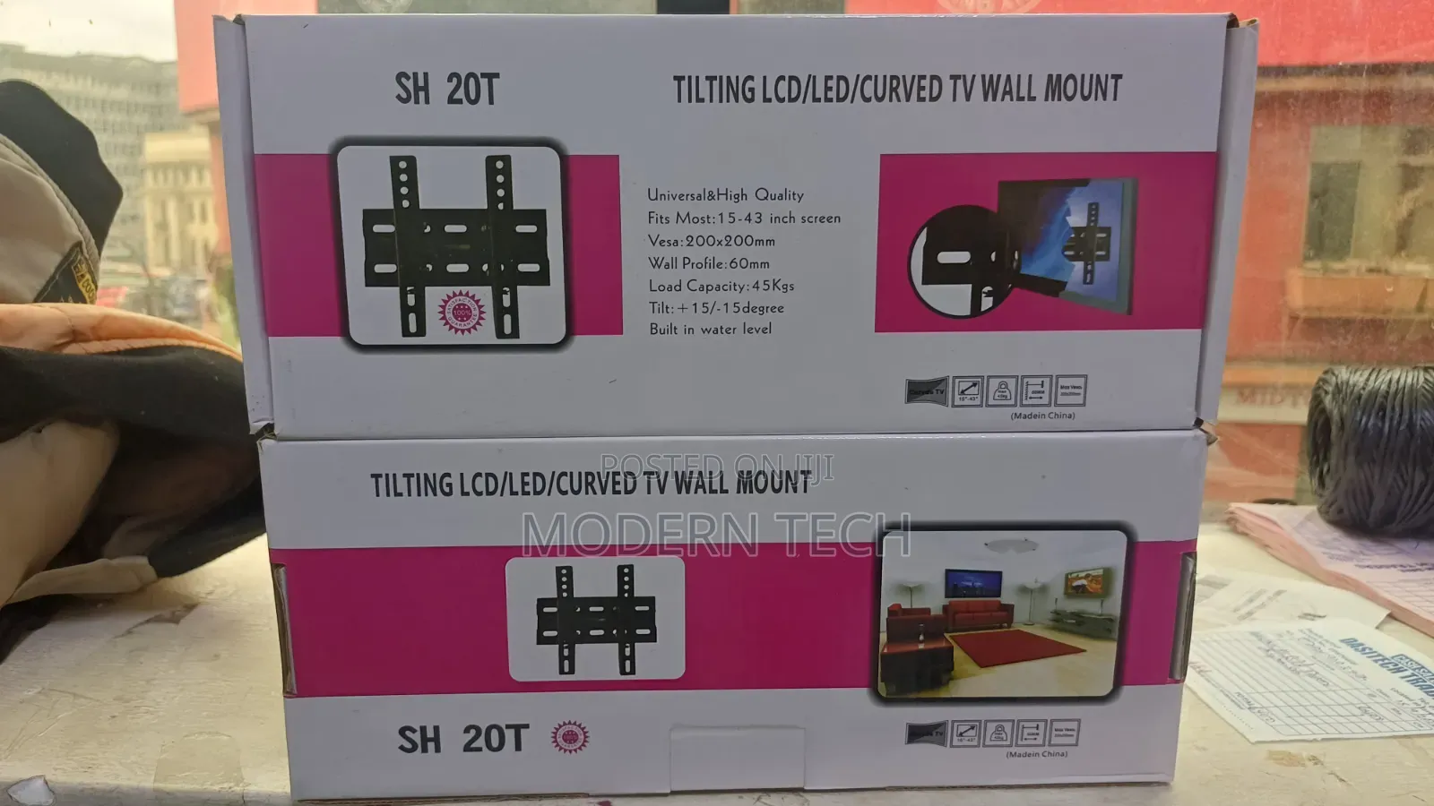 Skilltech 20T 15-43 Inch Tilt TV Wall Mount 