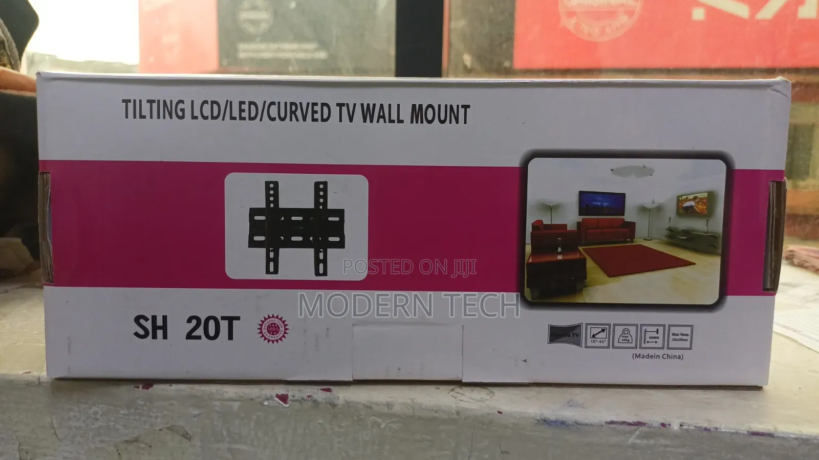 15-43 Inch Skilltech 20T Adjustable Tilt TV Wall Mount