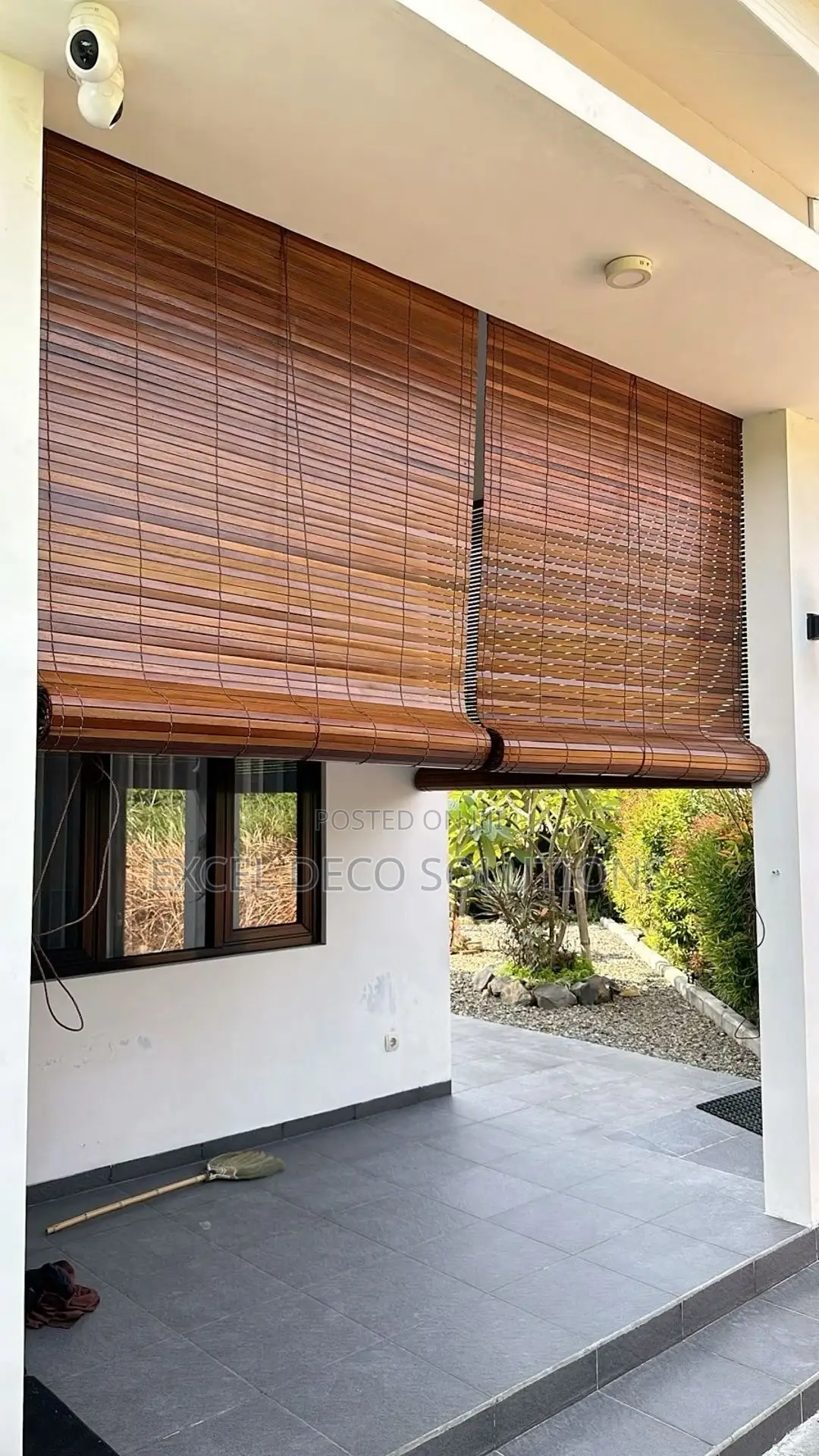 Balcony Bamboo Roll Up Blinds - Heavy Duty Outdoor Privacy Shade