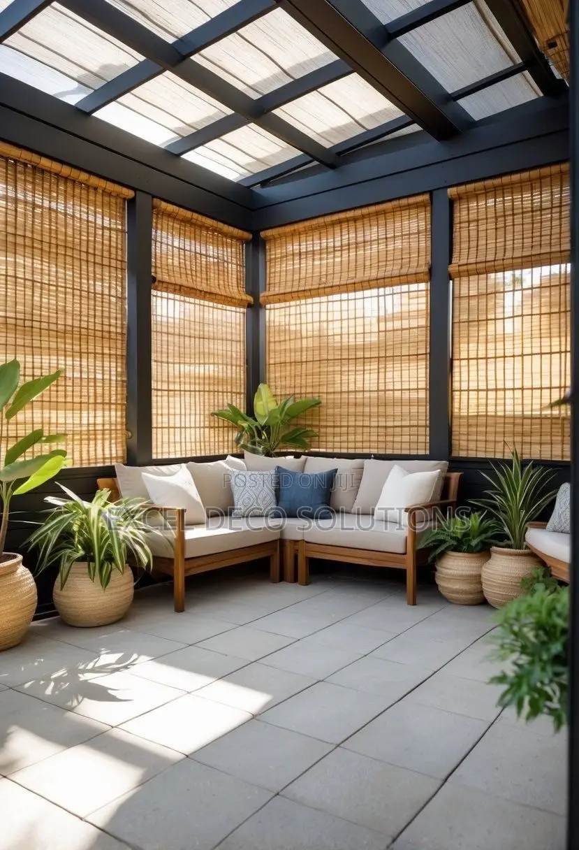 Office Bamboo Blinds - Modern Executive Wooden Window Blinds