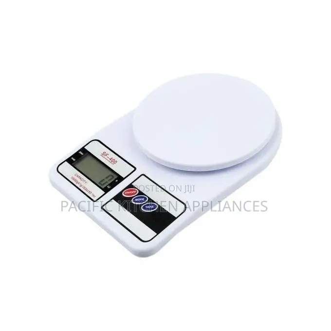 LCD Digital Kitchen Tool Food Weighing Scales -White