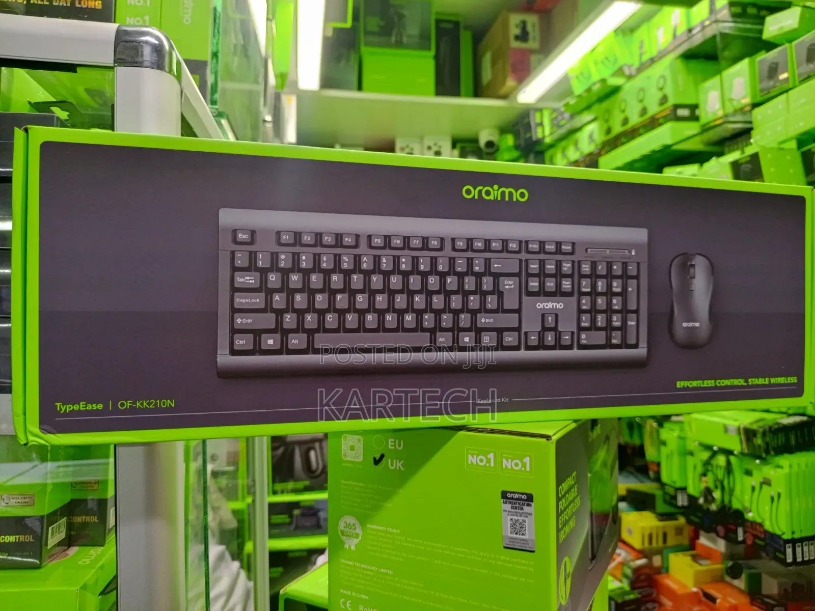 Oraimo OF-KK210N Wireless Keyboard and Mouse Set With Numpad