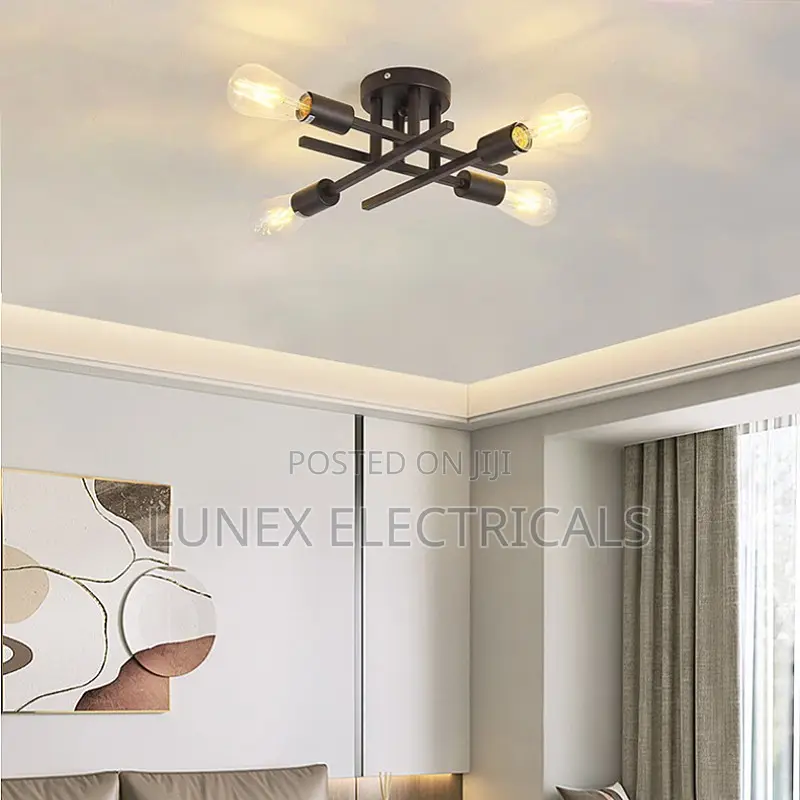 Dining Living Room Frequency Ceiling Light Household 4bulbs