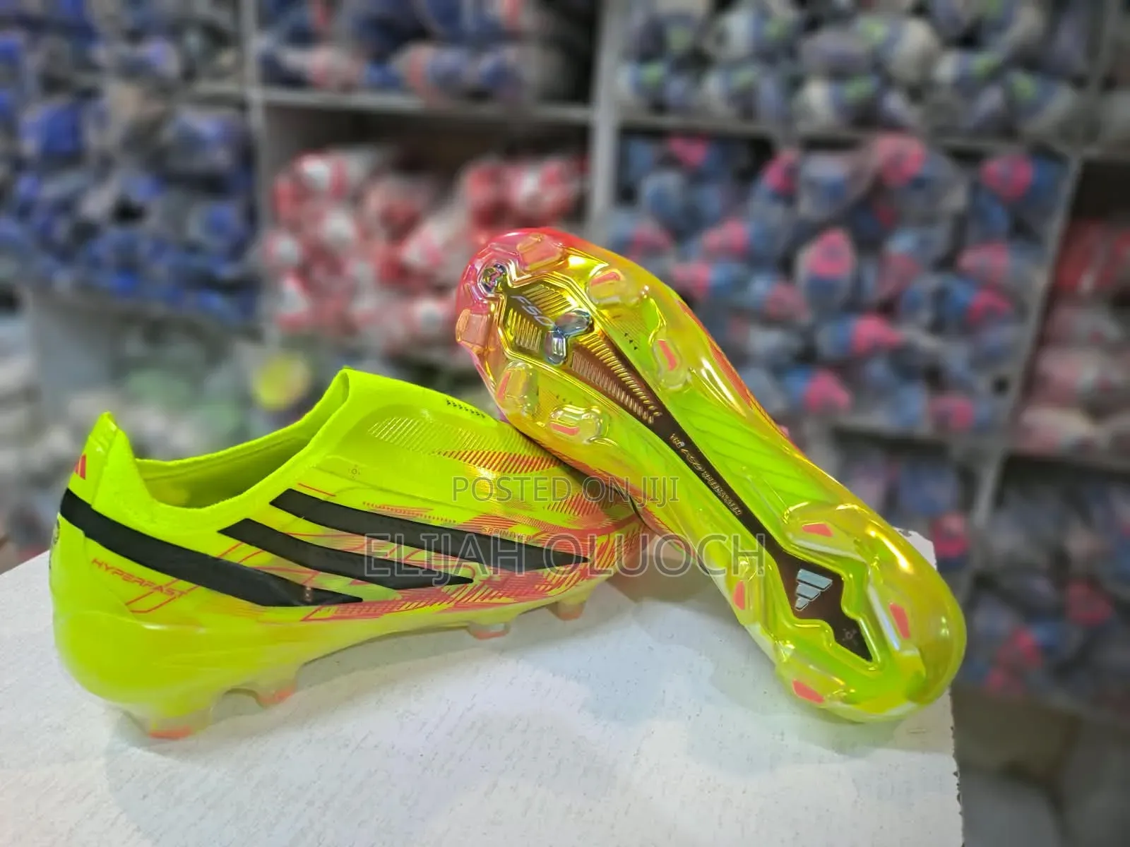 Adidas F-50 Hyperfast Elite Yellow Black Stripes 40-45