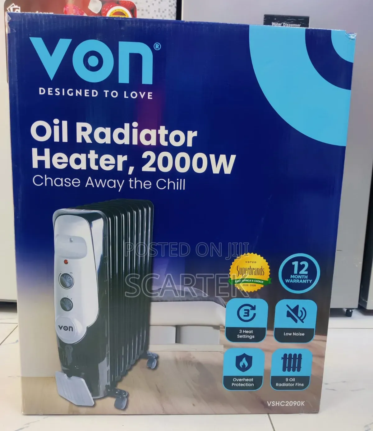 Von Oil Radiator Heater 2000W
