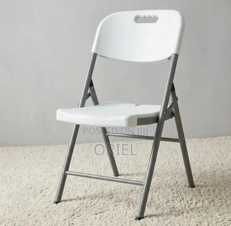 Office Chair : White Foldable Plastic Camping Chair