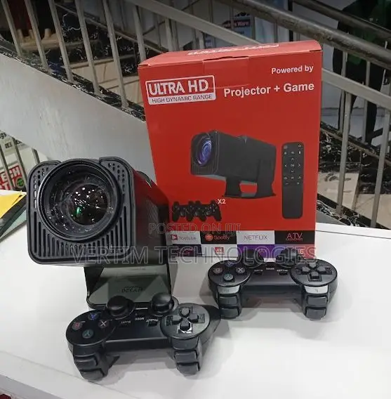 Hy320 Android 13 Projector With Apps and Games and Gaming Consoles