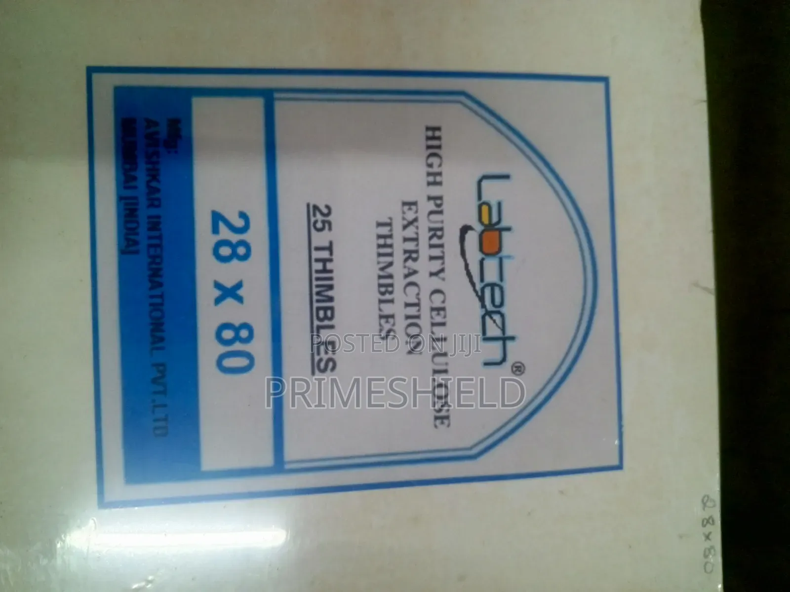 High Purity Cellulose Extraction Thimbles – Multiple Sizes Available