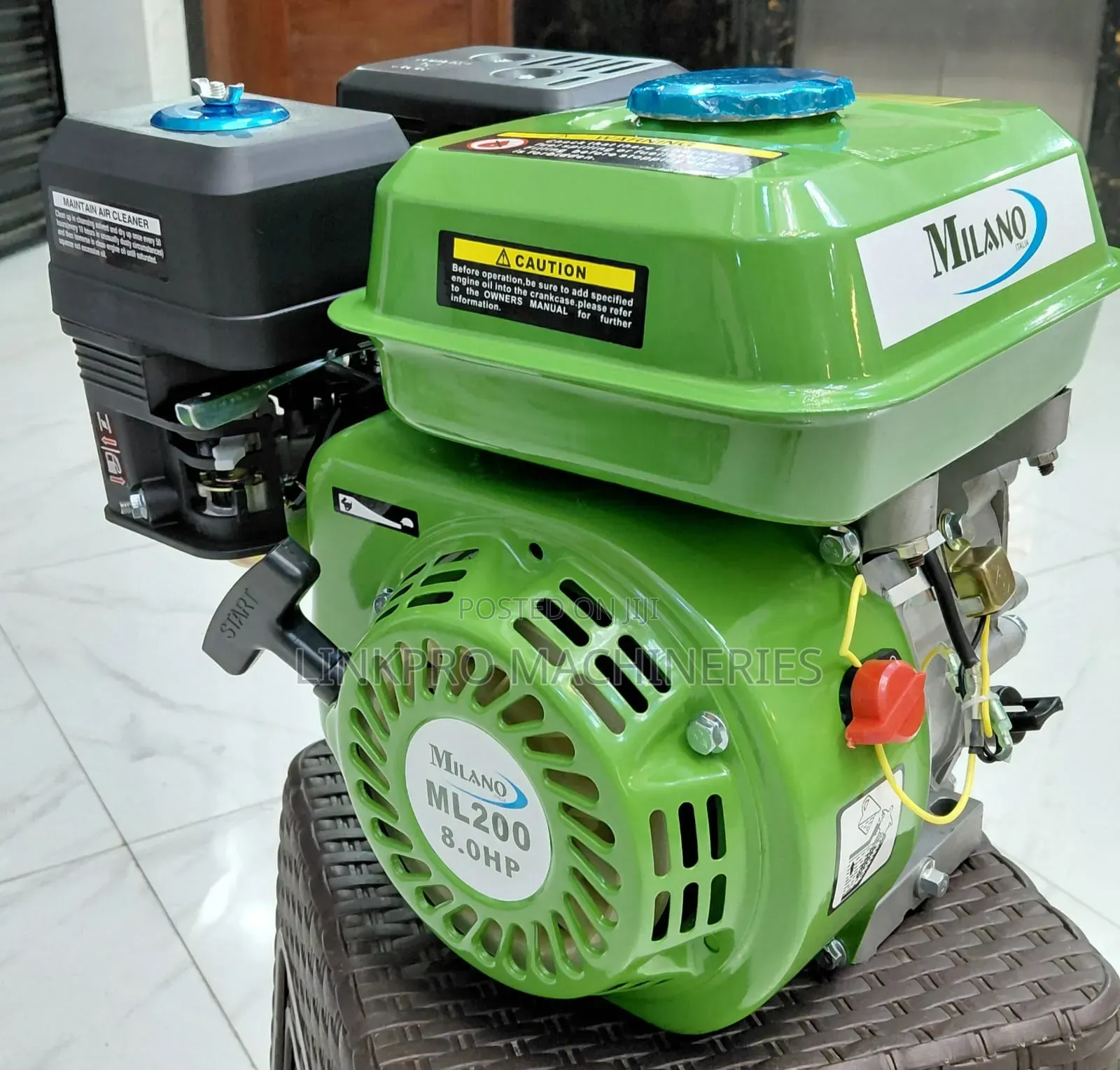 Milano 8hp 4 Stroke Petrol Engine