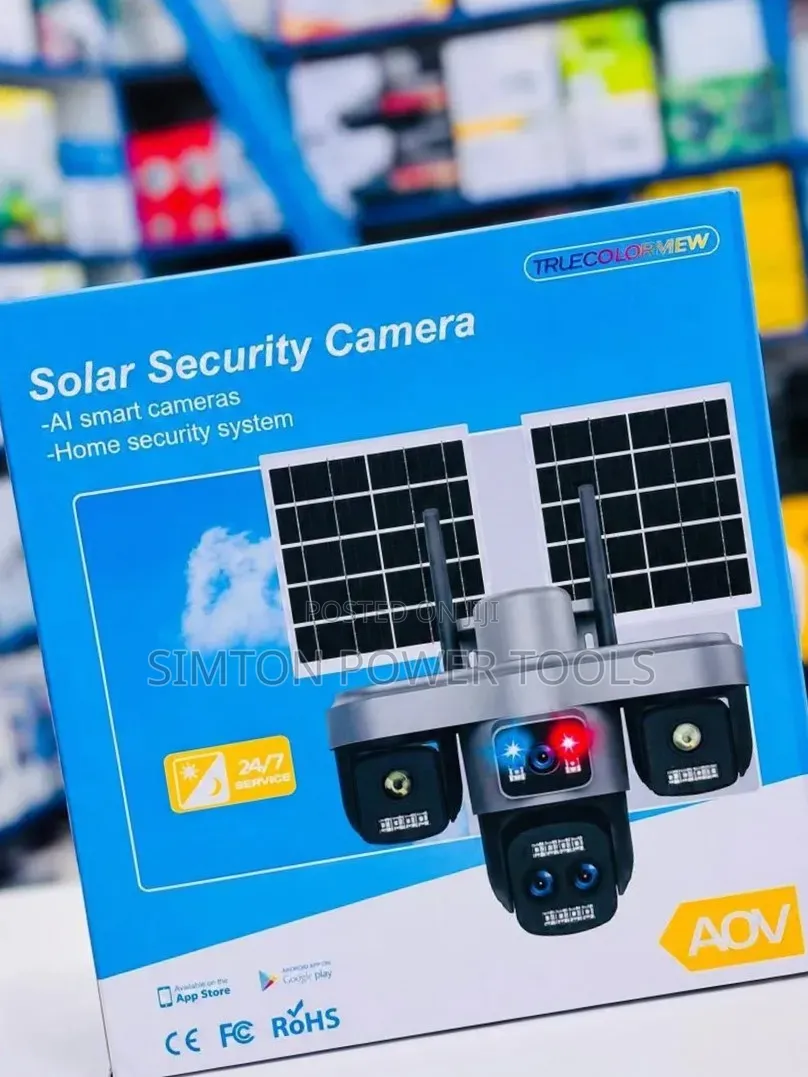 AOV (Always on Video) Multi-Lens Solar Security Camera,