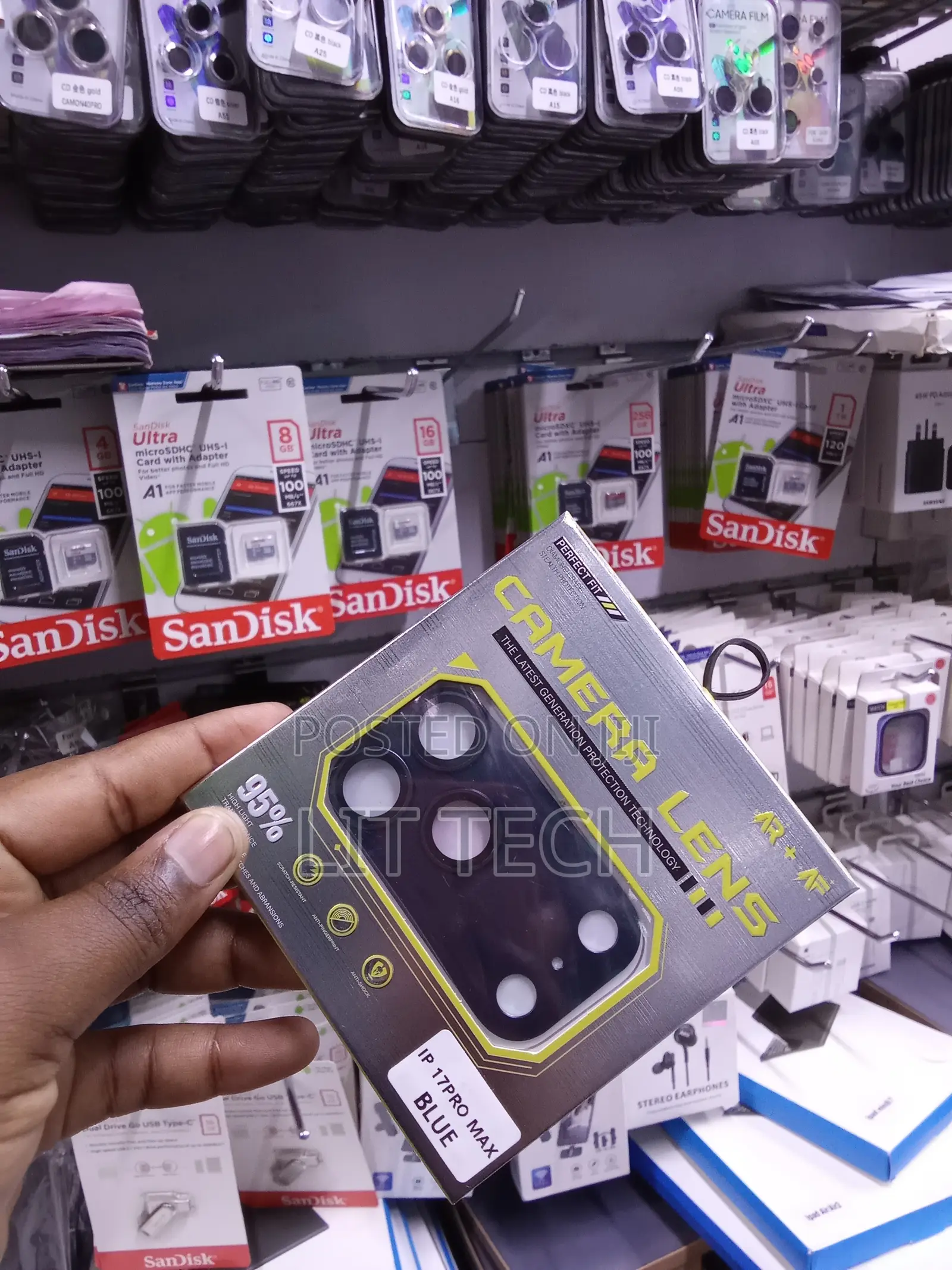 9H Tempered Glass Full-Coverage Camera Lens Cover iPhone 17 Pro Max