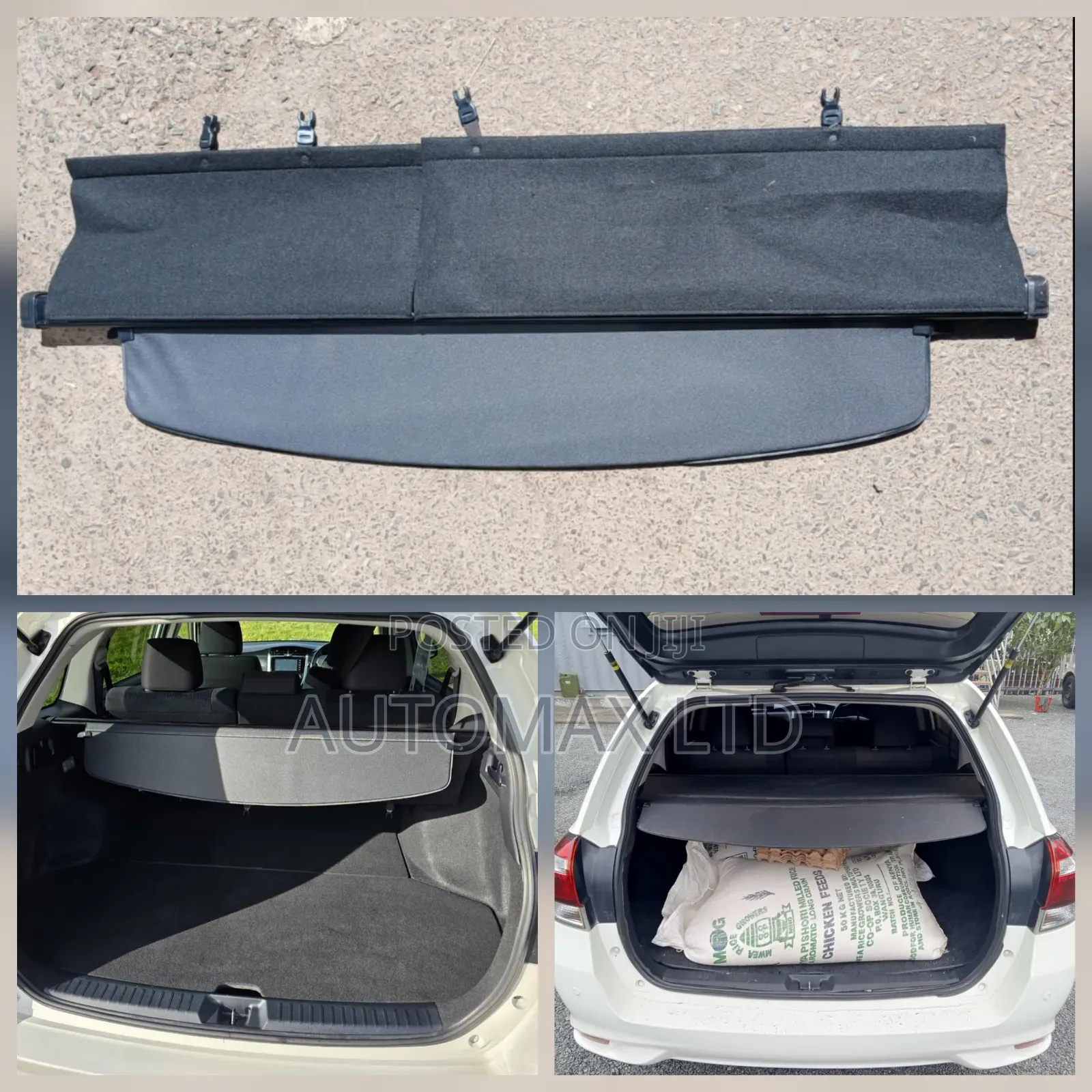 Toyota Fielder, NZE161, Retractable Boot/Luggage Cover, Yr2015+