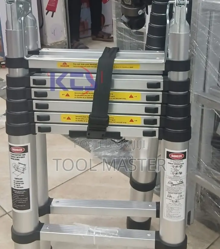 Double Telescopic Ladder/1.9mBy1.9m Aluminium Double Telescopic Ladder