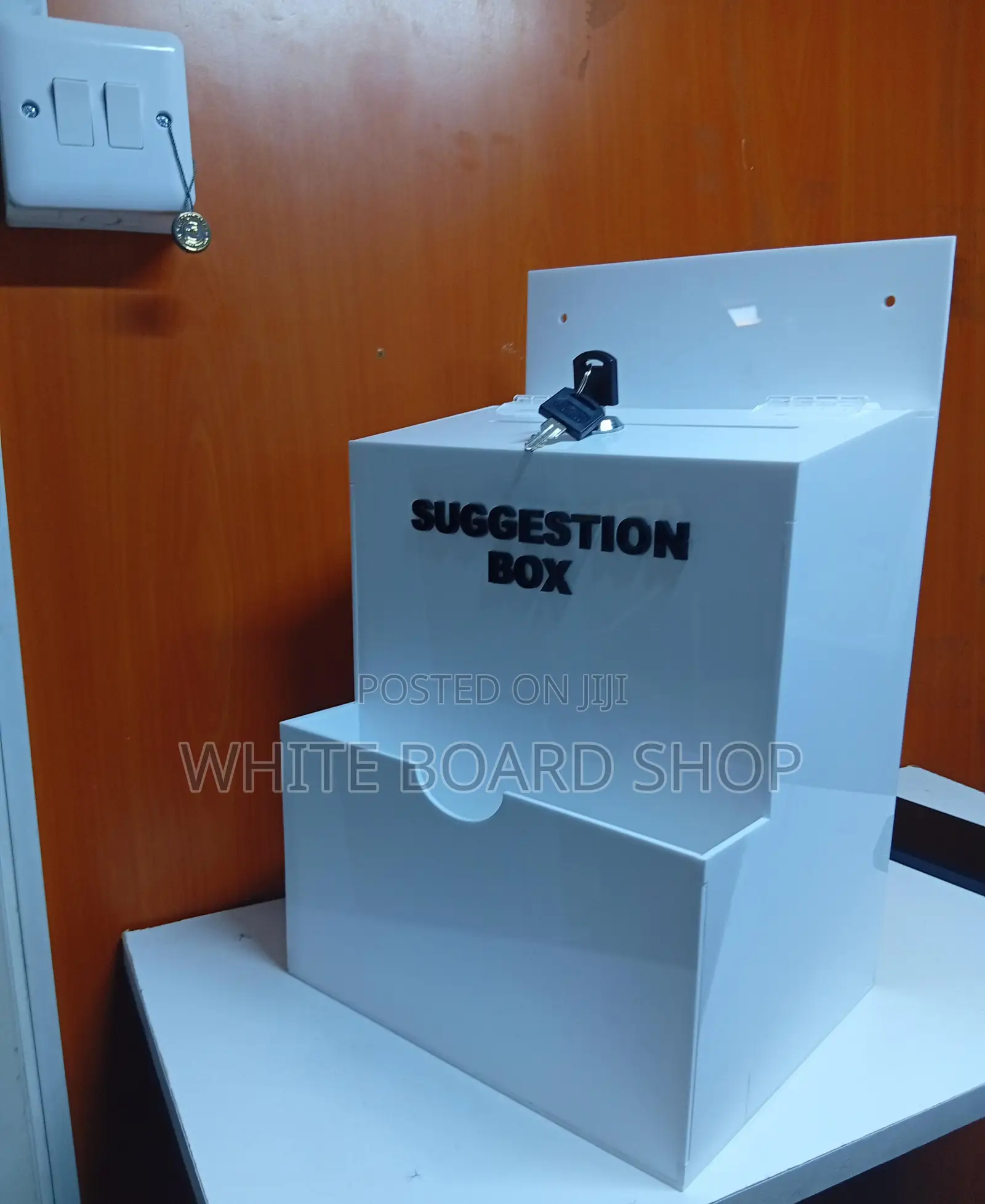 School Acrylic Suggestion Box 20cm X 30cm